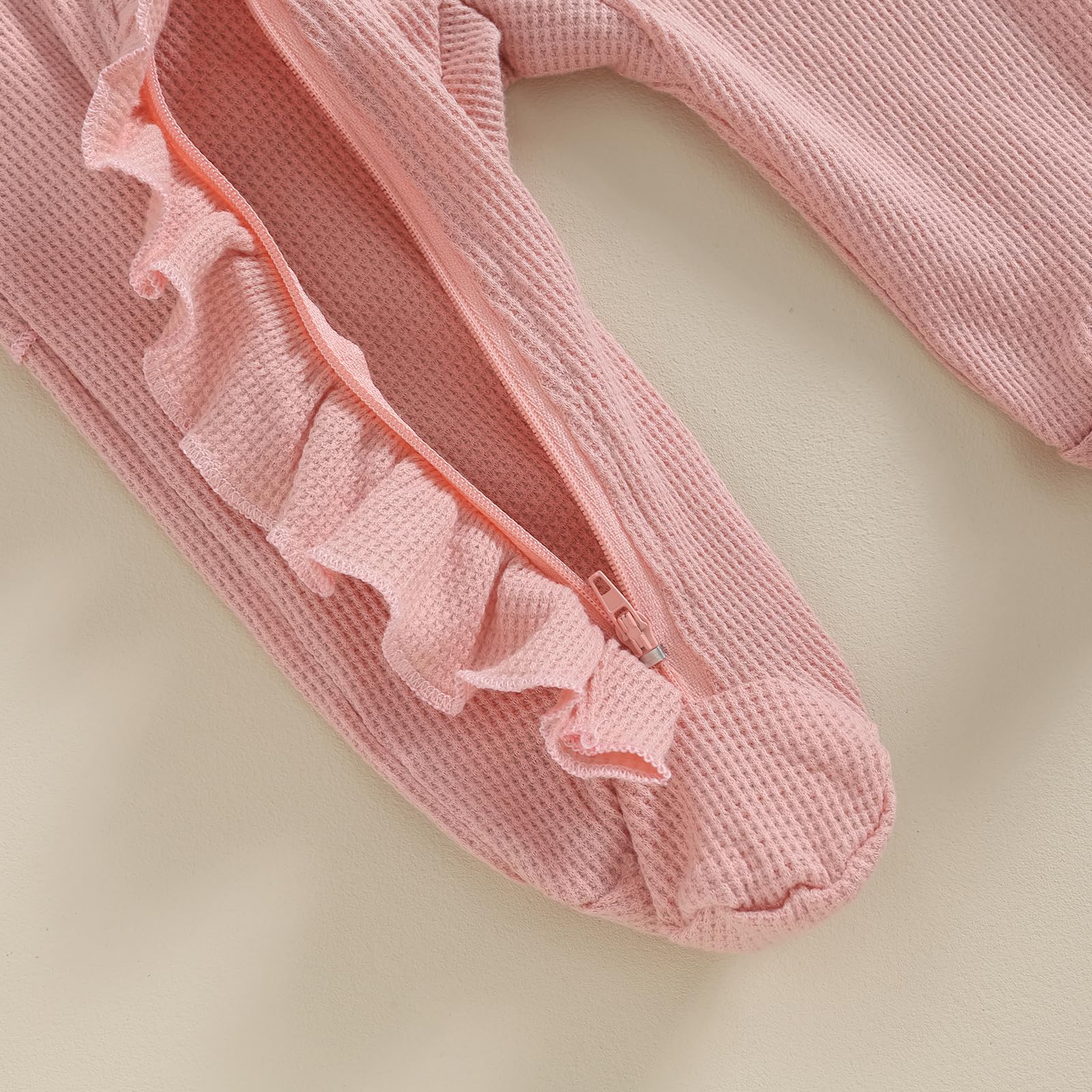 Newborn Coming Home Outfit - Soft Zip-Up Ruffle Romper Footie Bodysuit for Baby Girls & Boys | Perfect Hospital Photo & First Outfit Essential
