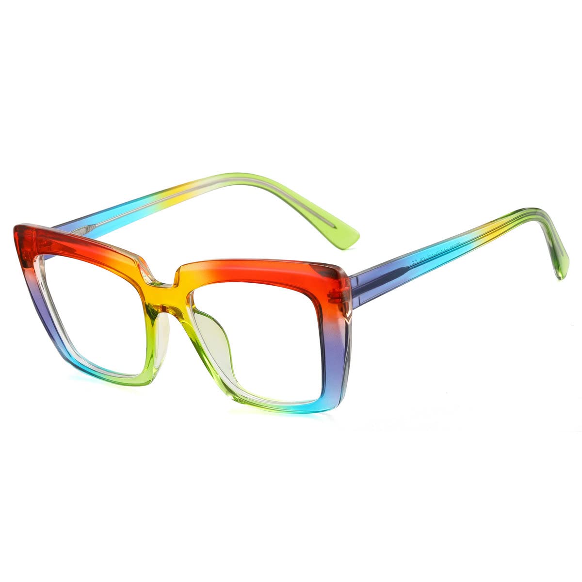 Blue Light Blocking Glasses for Women - TR90 Rainbow Reading Glasses with Anti-UV Protection - Fashion Eyewear for Computer Use, Gaming & Digital Screen Time