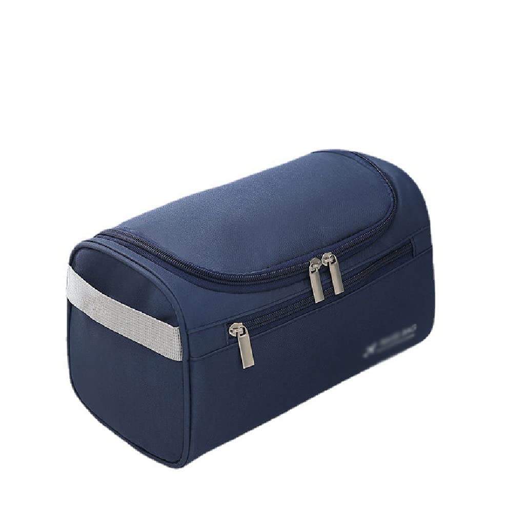 Waterproof Hanging Travel Toiletries Organizer - Portable Cosmetic Bag for Men & Women - Business & Vacation Storage Pouch (Blue) - Perfect for Gym, Camping, Airplane Carry-on & Daily Essentials Organization