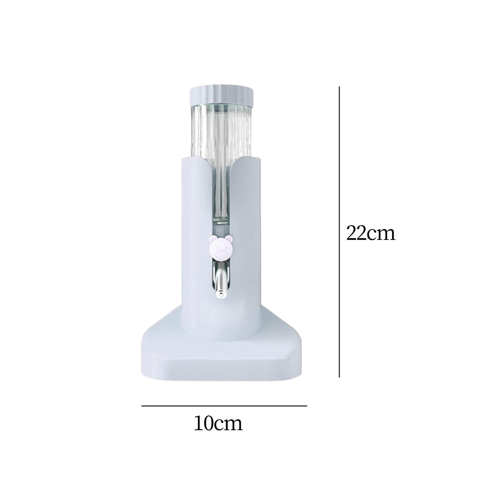 UJEAVETTE® Adjustable Parrot Water Bottle with Stand - Dustproof & Portable Small Animal Drinking Bottle for Hamsters, Birds, Rabbits - Perfect for Cages, Travel & Outdoor Use (White)