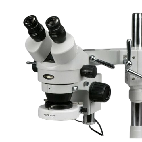 Amscope SM-4B 80S 7X-45X Zoom Stereo Microscope with 80 LED Ring Light for Circuit Board Inspection, PCB Repair, Electronics Soldering, and Jewelry Appraisal - Professional Lab & Hobby Use