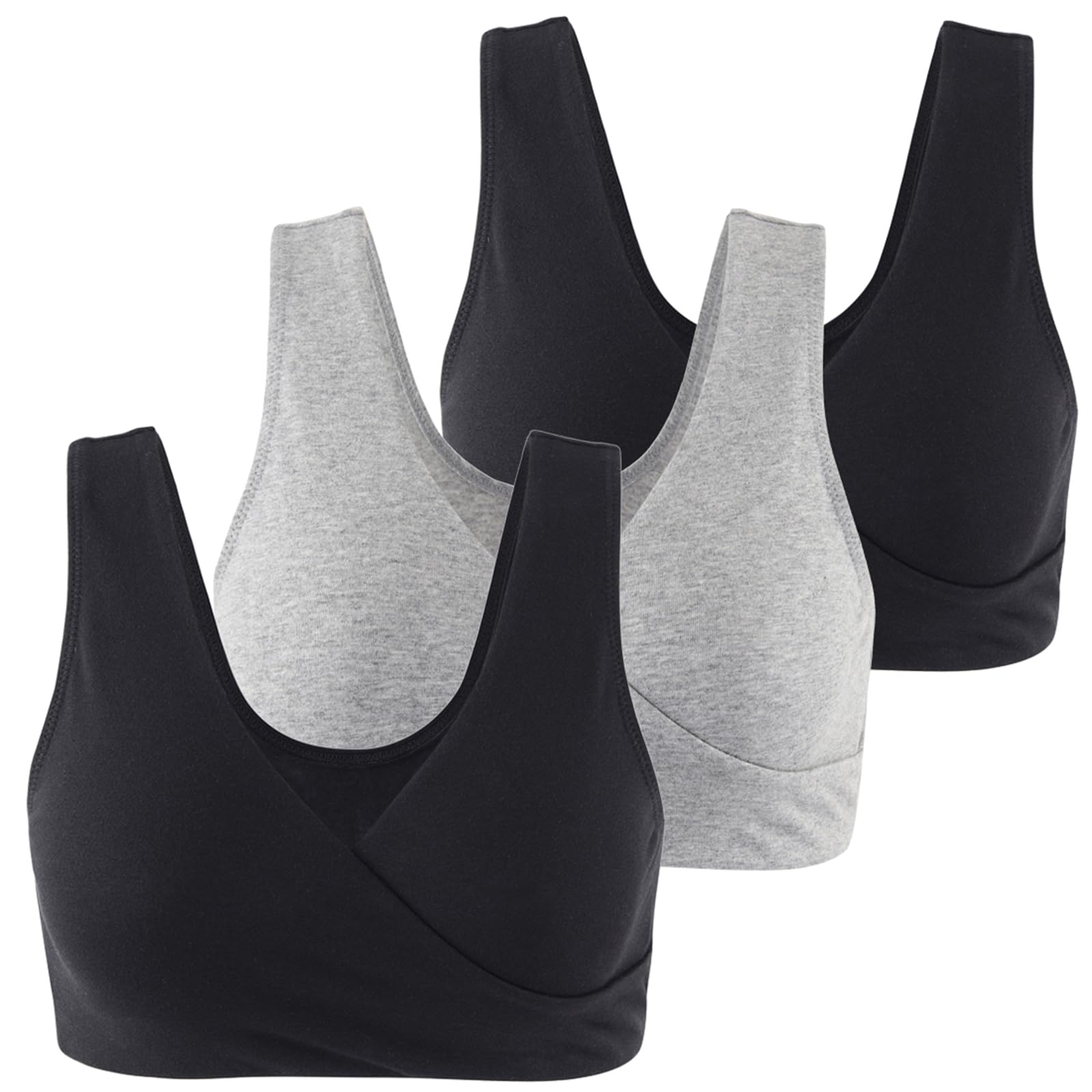 Comfortable Wireless Nursing Sleep Bra for Women - Soft Cotton Maternity Bra for Breastfeeding & Pregnancy - Perfect for Nighttime Comfort & Postpartum Care