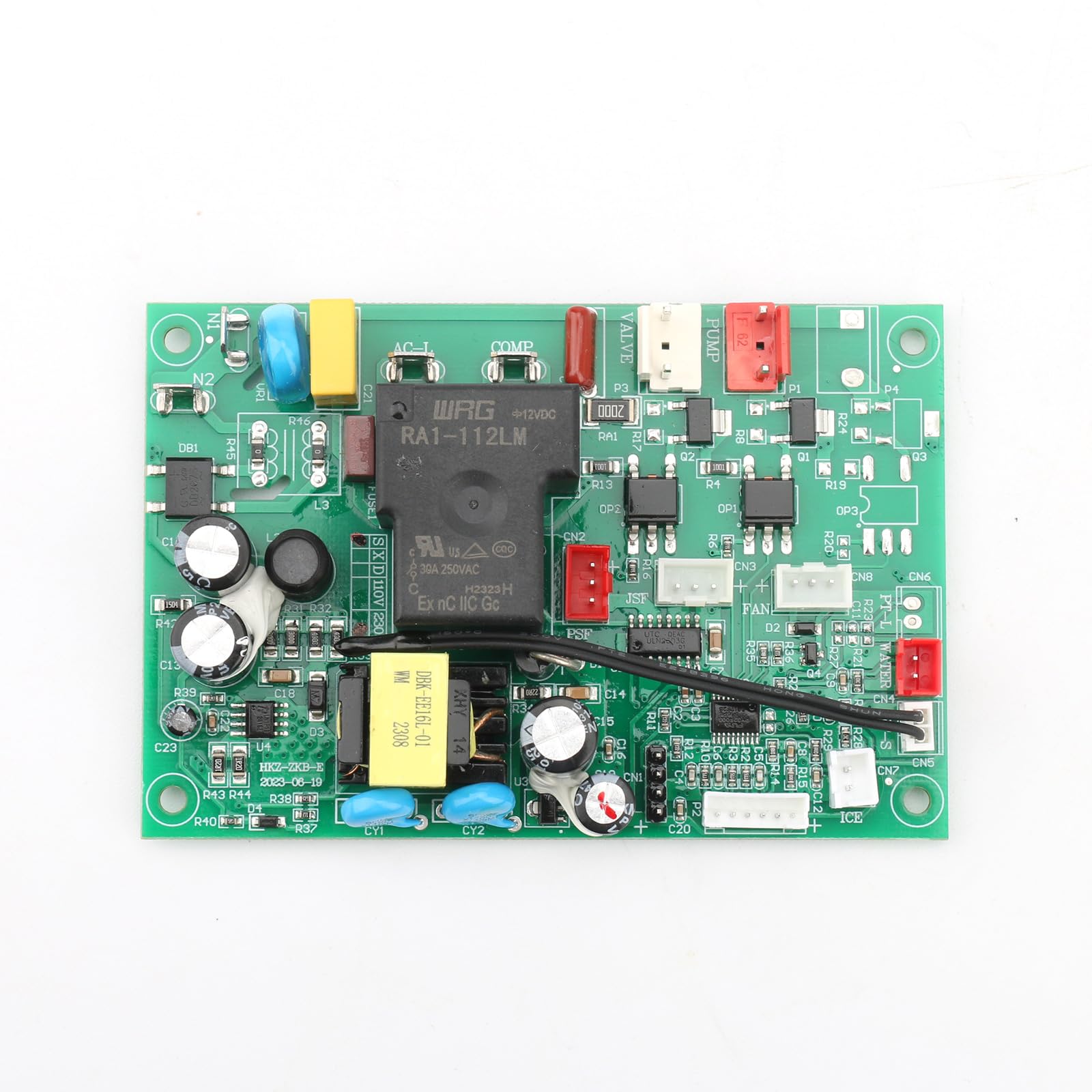 220V Freezer Ice Maker Motherboard Main Control Board with Digital Display - Replacement Part for Household & Commercial Waterflow Ice Machines - Perfect for DIY Repairs, Restaurant Equipment Maintenance, and Ice Production Facilities