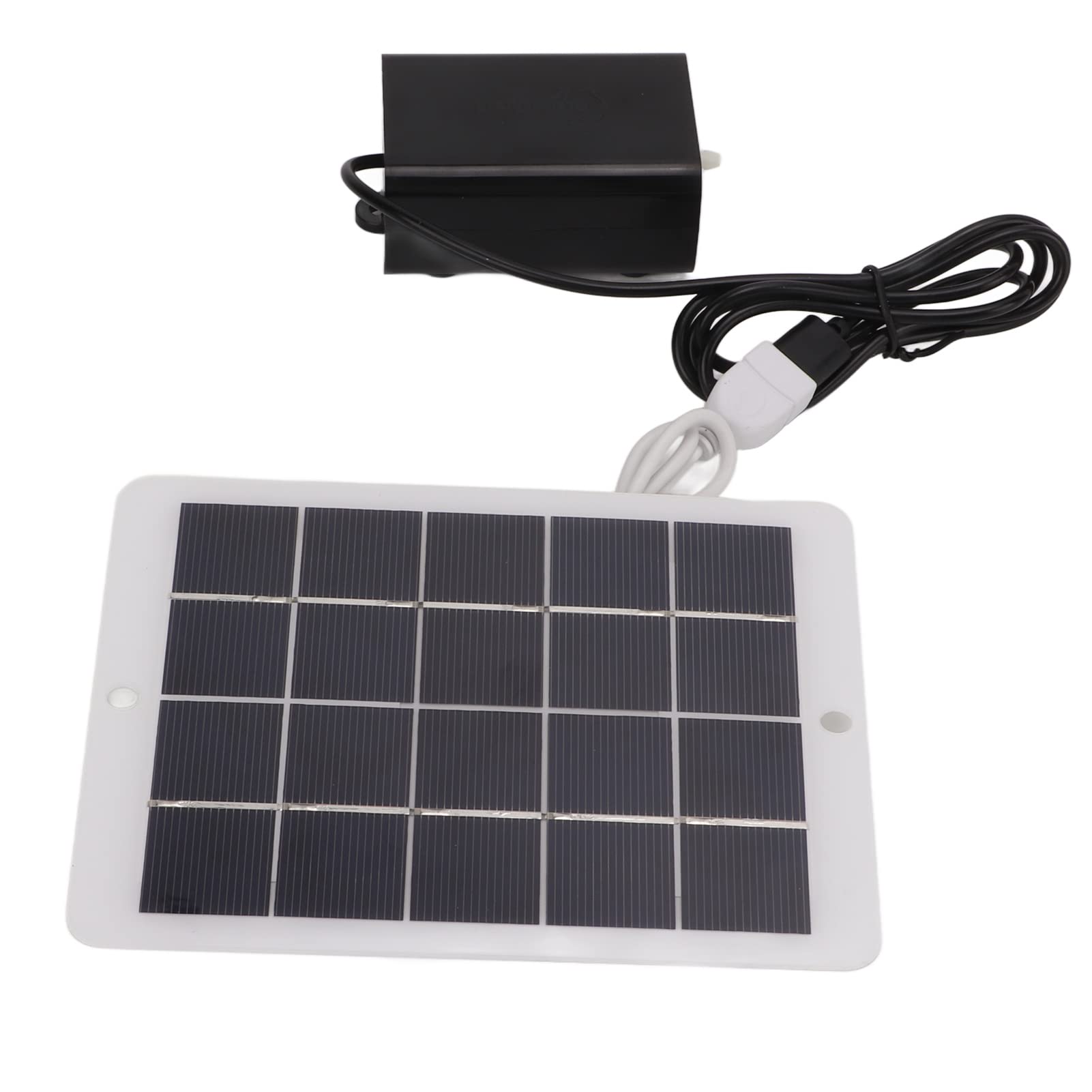 Solar Powered Water Oxygen Pump - USB Rechargeable Portable Aerator for Fish Tanks, Ponds | Ideal for Travel, Camping, Cycling & Outdoor Activities