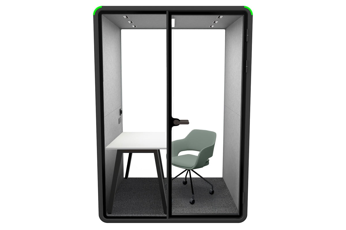 Soundproof Nest Room Booth with Quadro A Table & Echo Panel - Perfect for Home Office, Podcasting, and Recording Studios