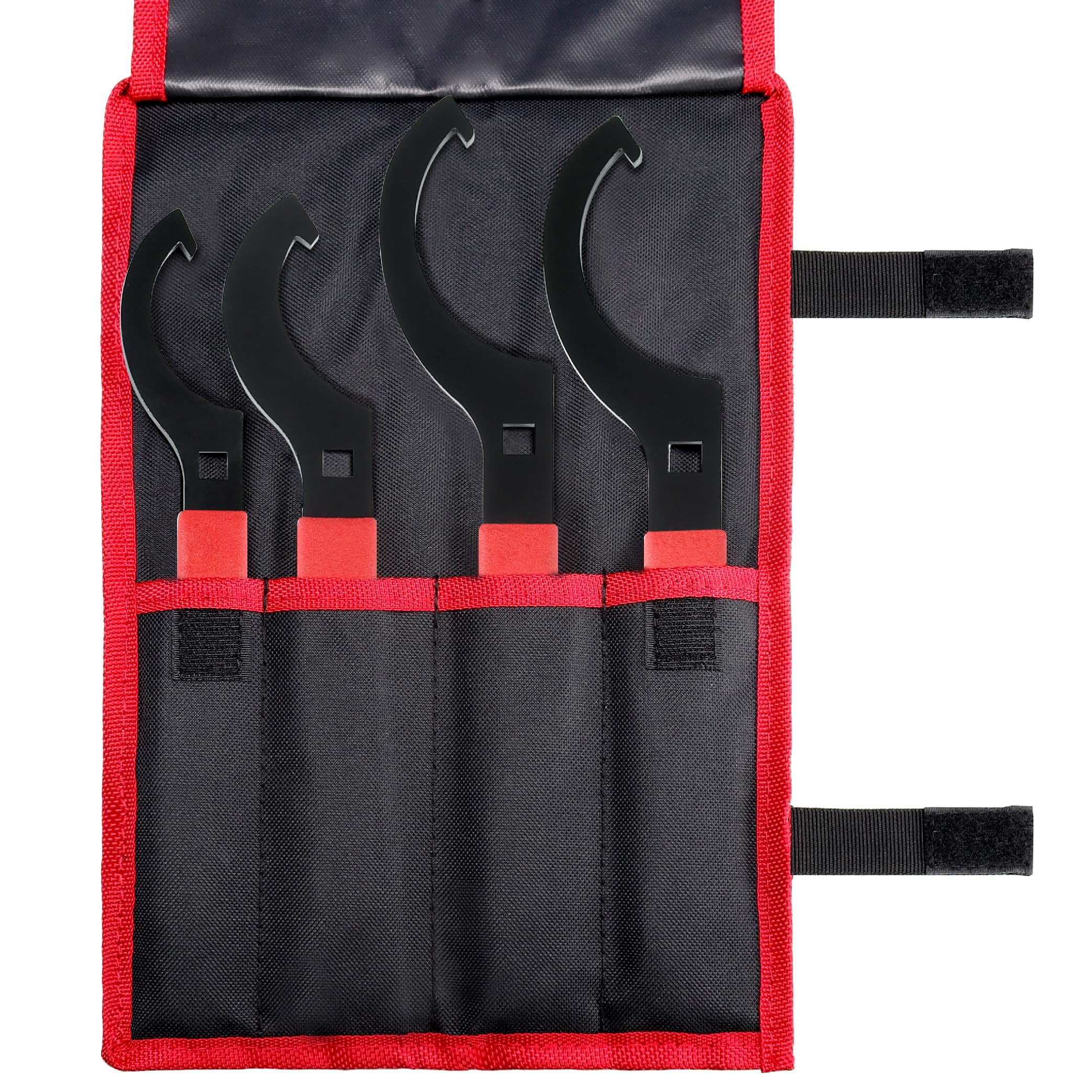 Universal Coilover Adjustment Spanner Wrench Set - 4-Piece Tool Kit for Suspension & Shock Adjustments with 3/8