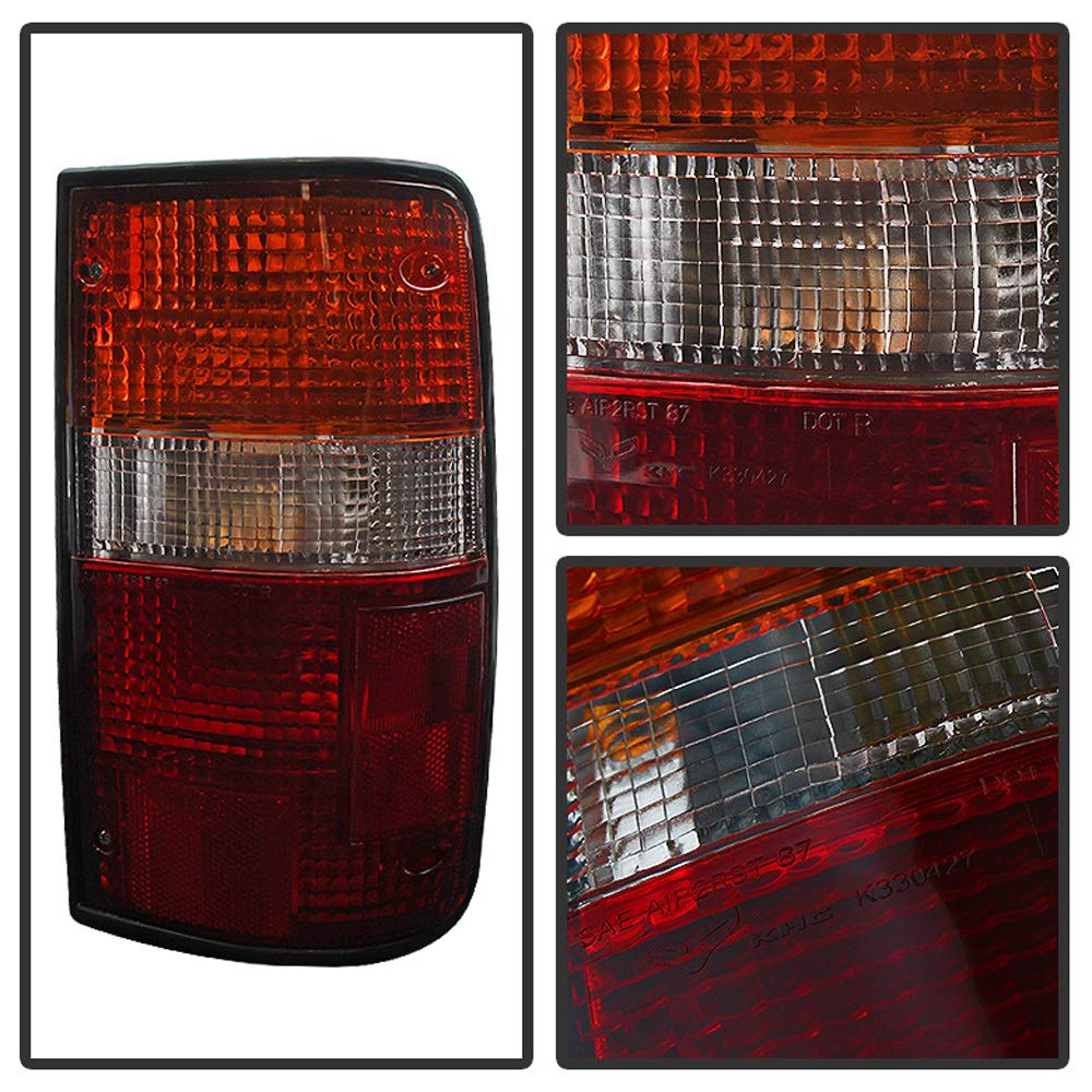 ACANII Replacement Tail Lights Brake Lamps for 1989-1995 Toyota Pickup Truck - Left & Right Pair - Perfect for Off-Roading, Night Driving & Vehicle Restoration Projects