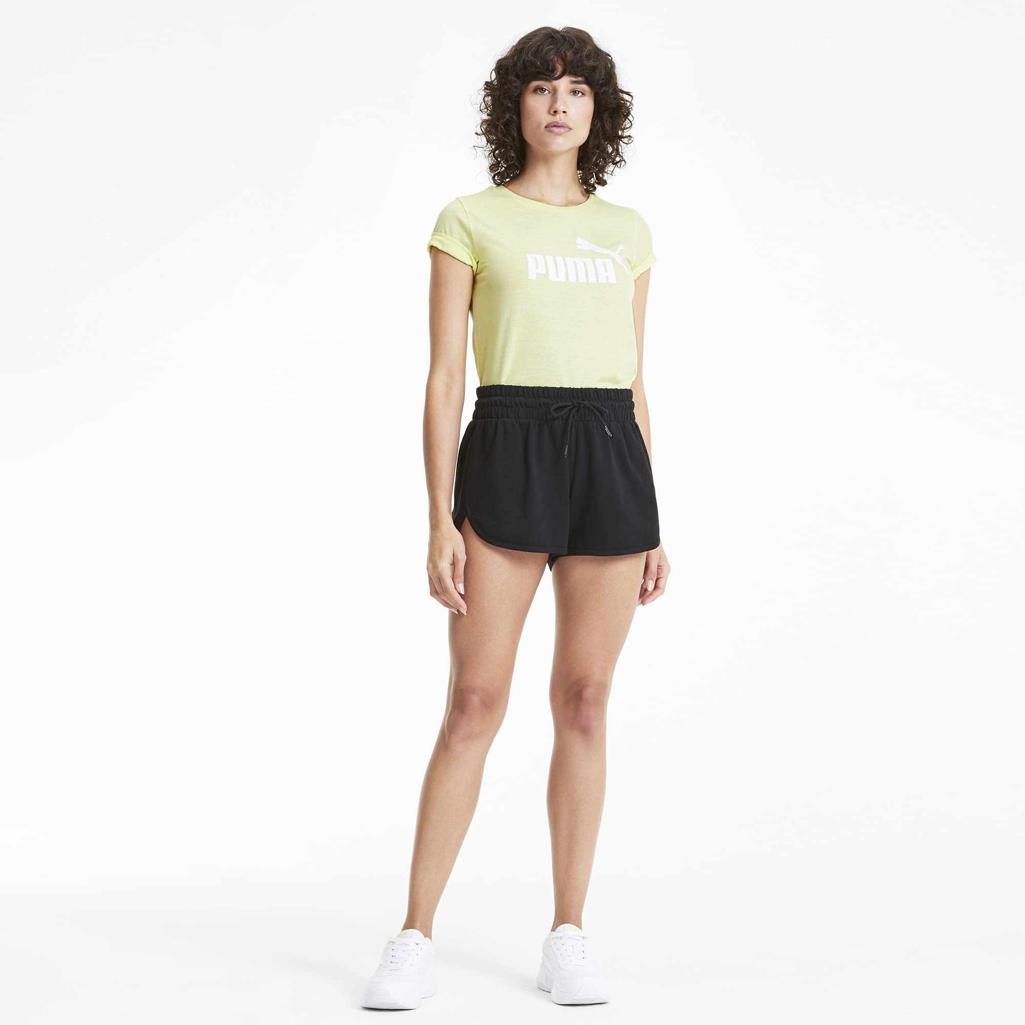 PUMA Women's Essentials+ Short Sleeve T-Shirt - Soft Cotton Casual Tee for Workout, Gym & Everyday Wear
