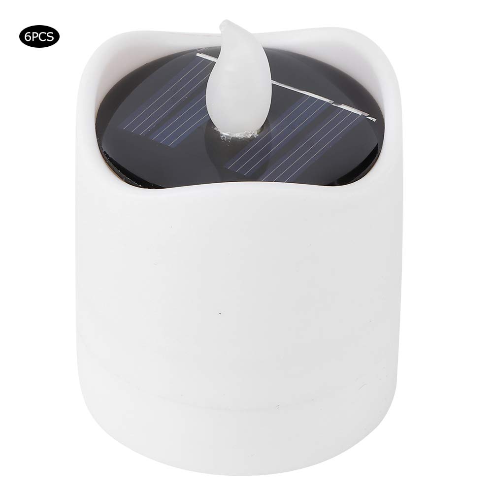 Tgoon Solar Powered LED Candle Lamp - Waterproof, Smokeless Flameless Outdoor Candles with ABS Switch Control for Weddings, Parties, Garden & Patio Decor