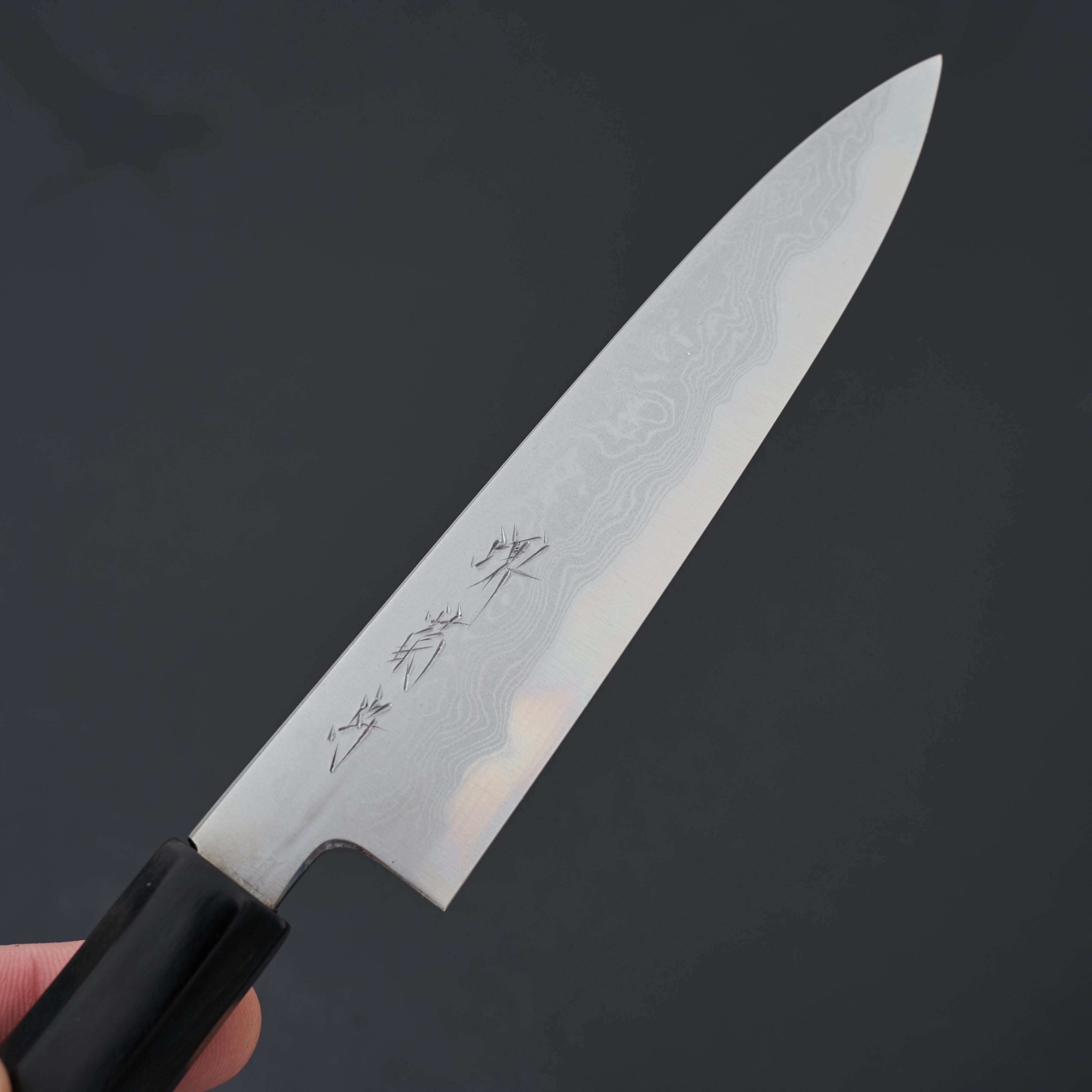 Kikumori Blue #1 Damascus Petty Knife 150mm (6 Inch) - Premium Japanese Kitchen Knife for Slicing, Peeling & Precision Cutting - Perfect for Chefs & Home Cooking