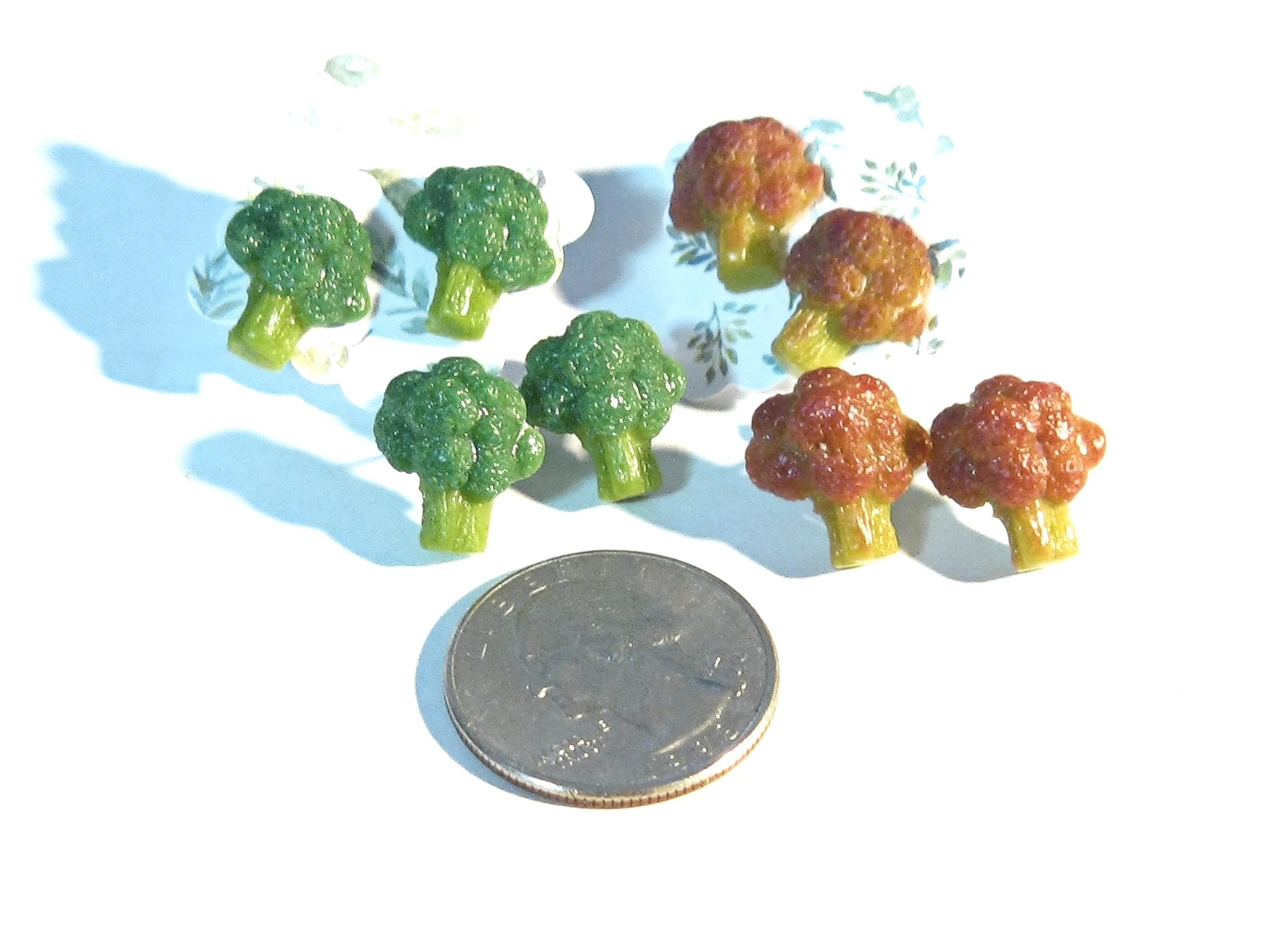 Broccoli Stud Earrings - Cute Tiny Food Jewelry for Women (Green) - Perfect for Everyday Wear, Gifts & Vegan Fashion Accessories