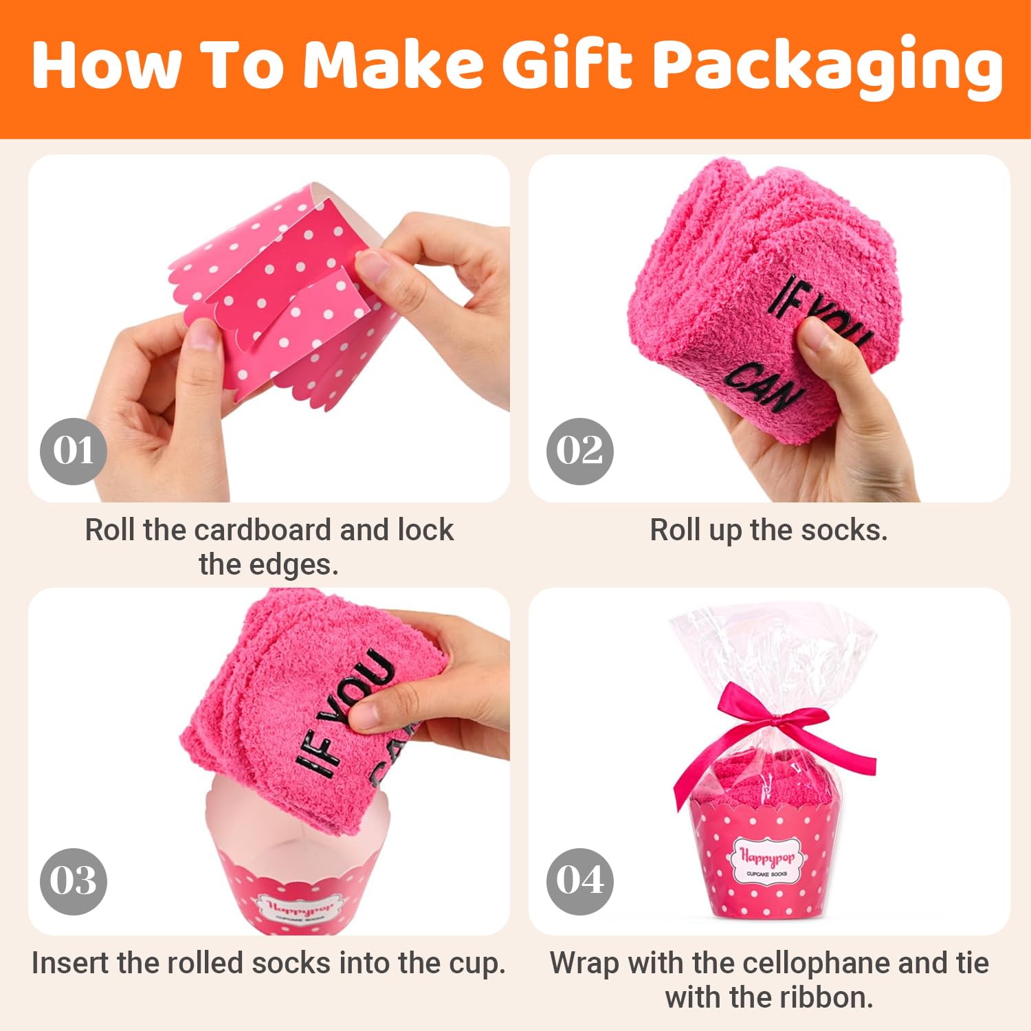 HappyPop Birthday Gifts for Women - Cozy Fuzzy Cupcake Socks for Teen Girls, Mom, Wife, Sister & Aunt | Cute Novelty Socks for Christmas, Valentine's Day & Special Occasions | Perfect Gift for Her Birthday, Mother's Day & Women's Appreciation