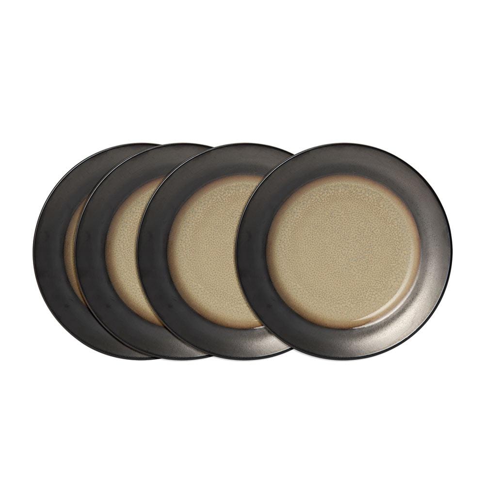 Premium Sandstone Salad Plates Set of 4 - Durable & Stylish Dinnerware for Everyday Use, Entertaining & Special Occasions