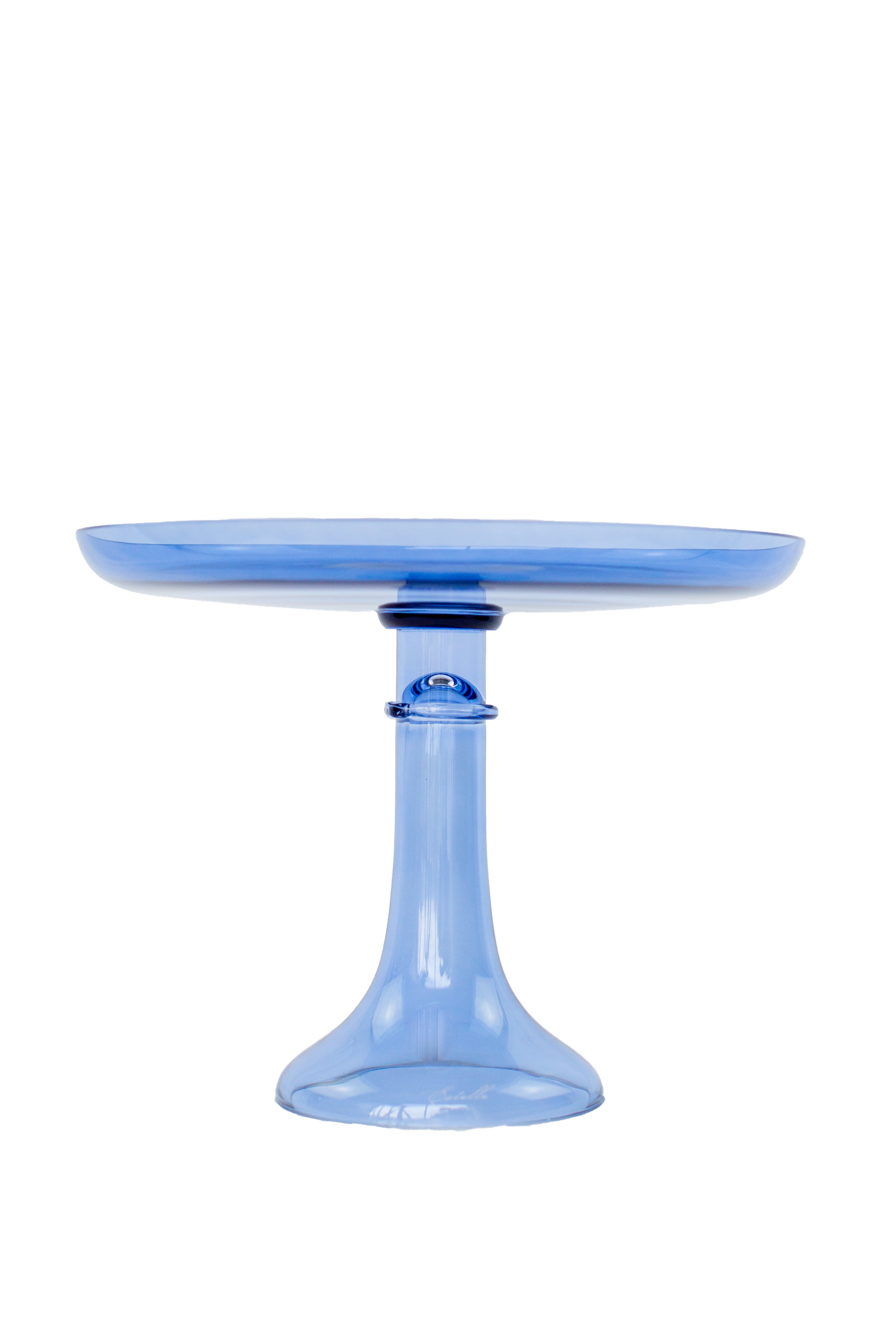 Estelle Elegant 3-Tier Glass Cake Stand in Cobalt Blue - Perfect for Weddings, Birthdays, and Dessert Displays