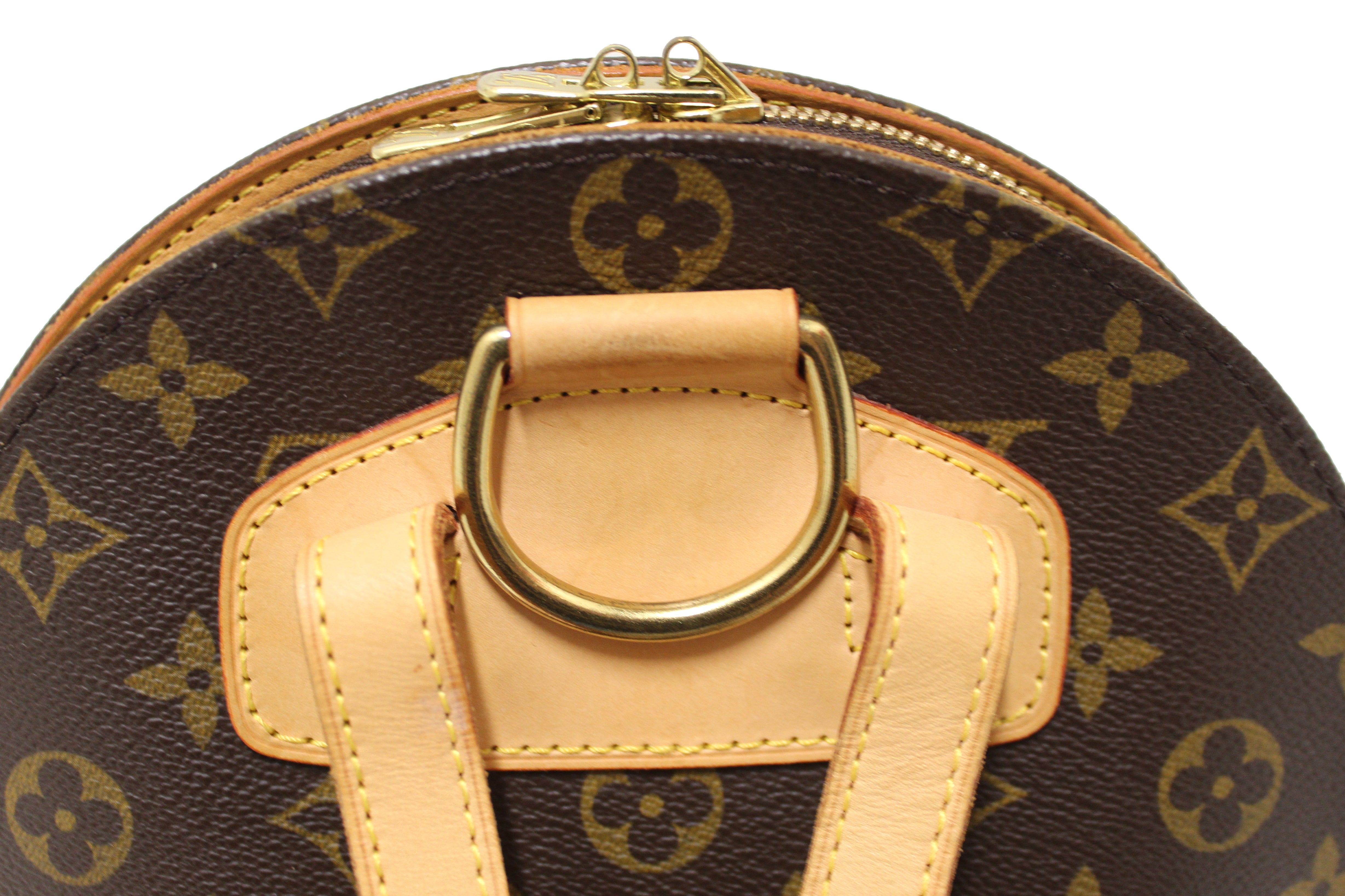 Authentic Louis Vuitton Monogram Canvas Ellipse Backpack - Luxury Designer Daypack for Women, Travel & Work - Stylish & Durable Everyday Use