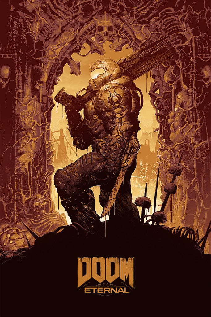 Doom Eternal Collector's Edition Poster - High Quality Video Game Wall Art for Gaming Room Decor, Gamer Gifts, and Man Cave Setup