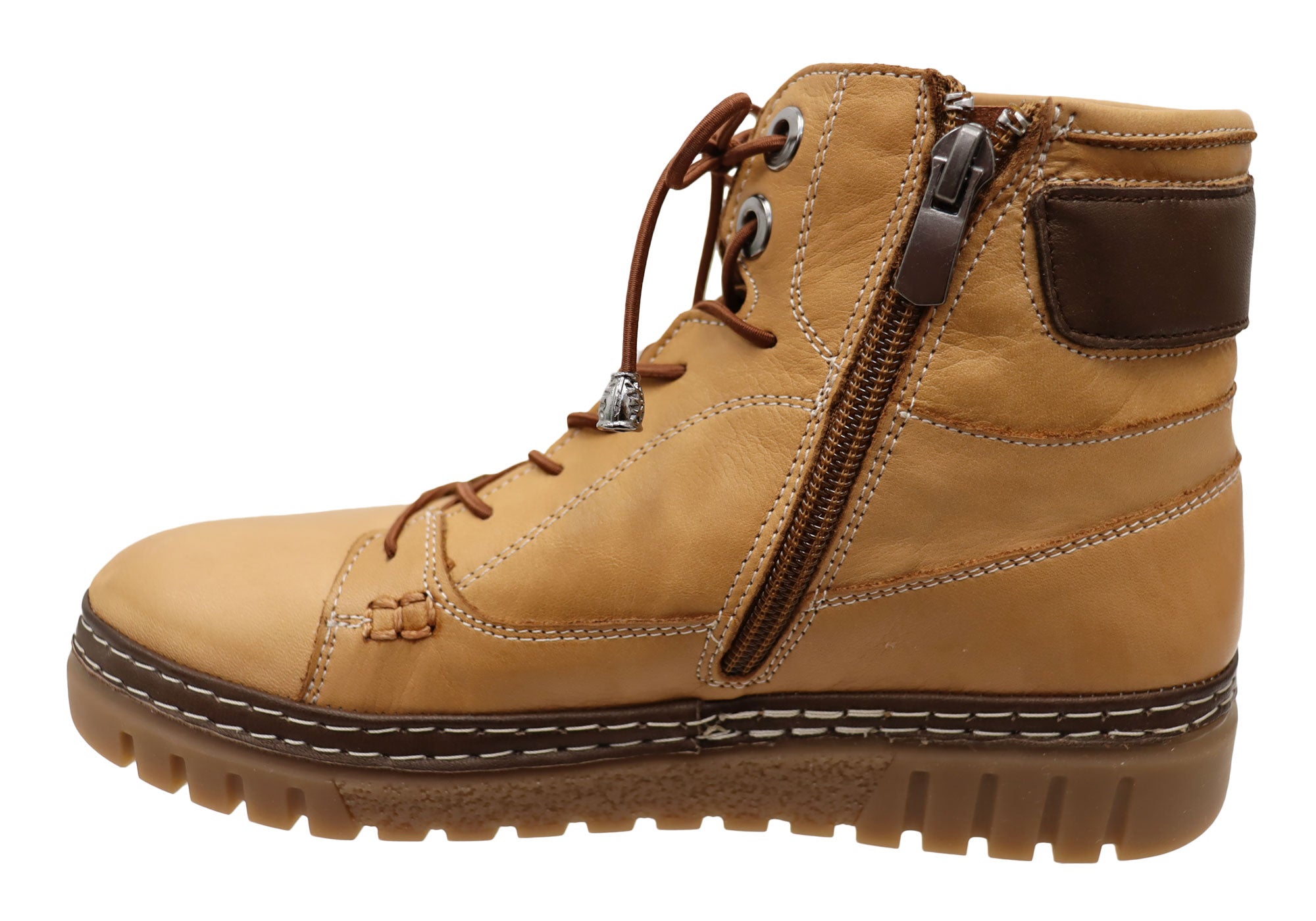 Orizonte Burson Women's European Comfortable Leather Ankle Boots - Stylish & Supportive for Work, Travel & Everyday Wear