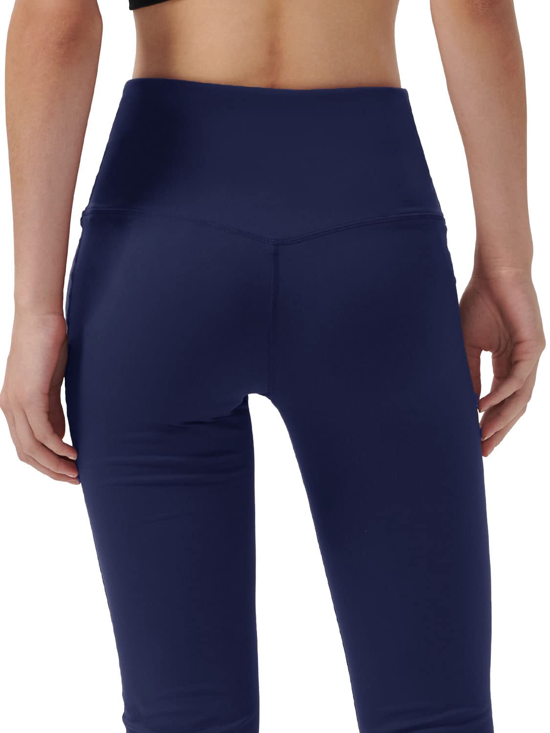 Women's High Waist Bootcut Yoga Pants with Hidden Pockets - Tummy Control Workout & Dress Pants for Office, Lounge & Yoga