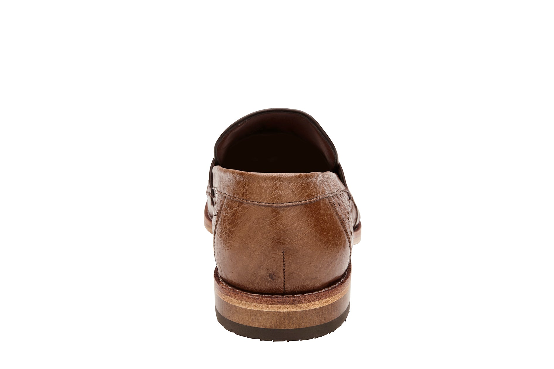 Belvedere Espada Genuine Ostrich Leather Dress Shoes for Men - Premium Tabac Brown 02440 - Formal Business & Wedding Occasions