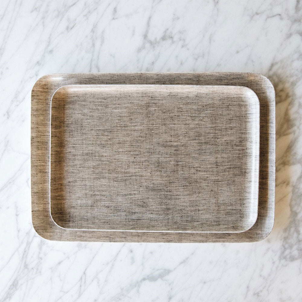 Natural Linen Tray - Elegant Home Organizer for Jewelry, Keys & Essentials | Perfect for Bedroom, Bathroom & Office Decor