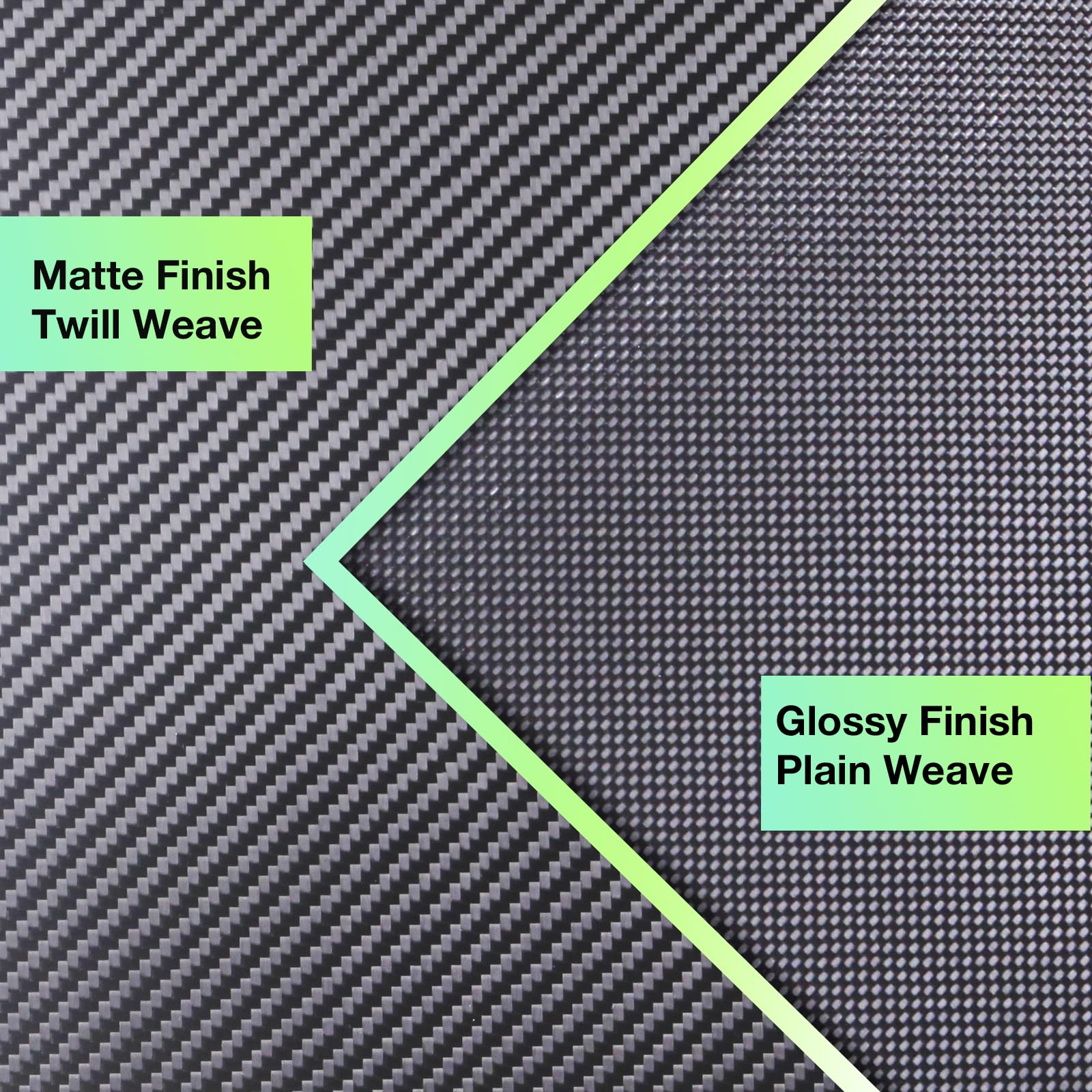 3K Carbon Fiber Sheet 500x600x3.5mm - 1-6mm Thickness, Plain Weave Glossy Finish Panel for DIY Projects, Automotive & Aerospace Applications