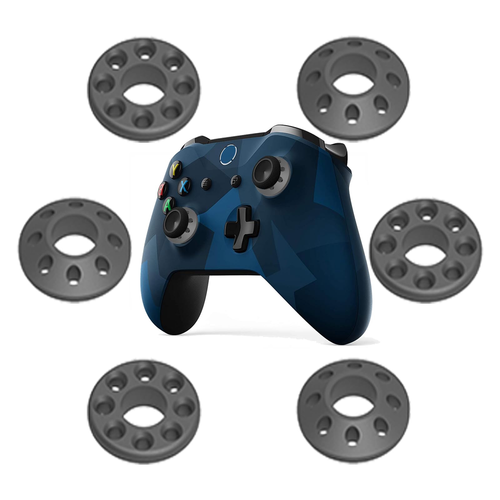 Precision Aim Assist Rings - Motion Control Compatible with PS4, PS5, Xbox One X/S, Xbox 360, Xbox Series X/S & Switch Pro Controller - Soft Silicone Gaming Accessories for Enhanced Accuracy & Performance