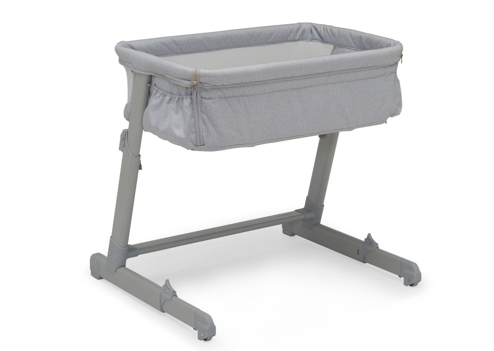 BabyGap Whisper Bedside Bassinet - Portable Crib for Newborns & Infants - Lightweight & Breathable Mesh Sides - Perfect for Nursery, Bedroom & Travel