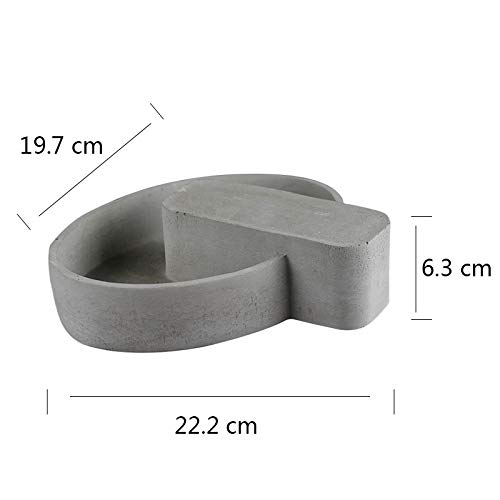 NICOLE Silicone Cement Mold for DIY Concrete Flower Pots & Ashtrays - Reusable Crafting Tool for Home Garden Decor and Unique Gifts