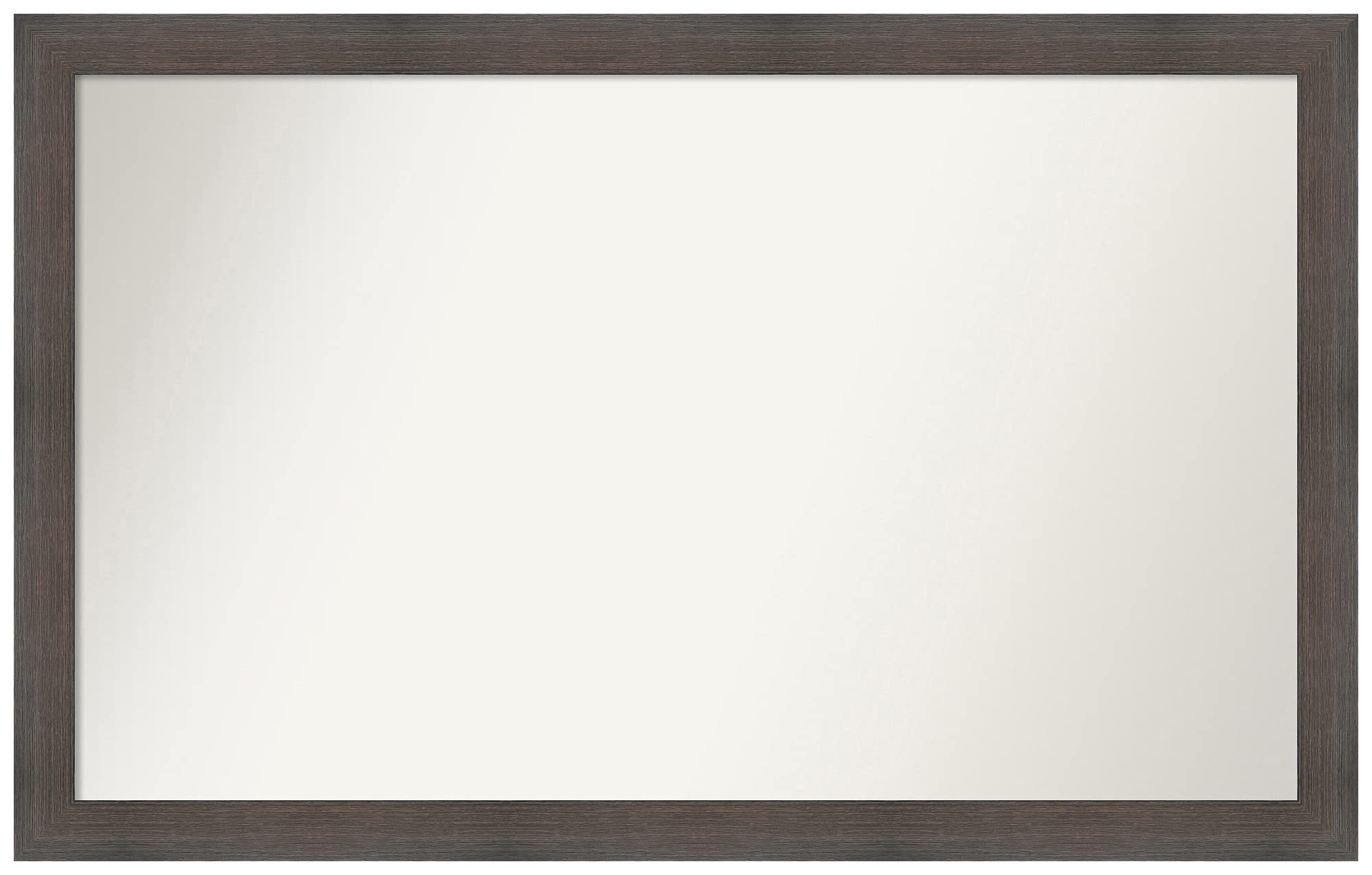 Amanti Art 24x38 Inch Custom Wall Mirror with Hardwood Chocolate Frame - Non-Beveled Design for Bathroom, Bedroom & Living Room Decor - Various Sizes Available