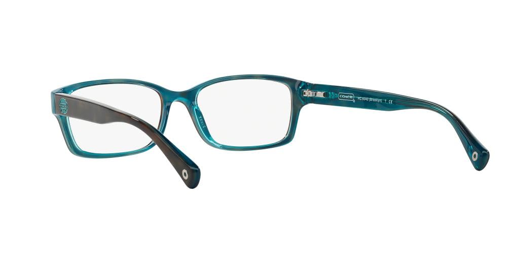 Coach Women's HC6040 Brooklyn Rectangular Prescription Eyeglass Frames - Stylish & Lightweight for Work, Reading & Everyday Wear