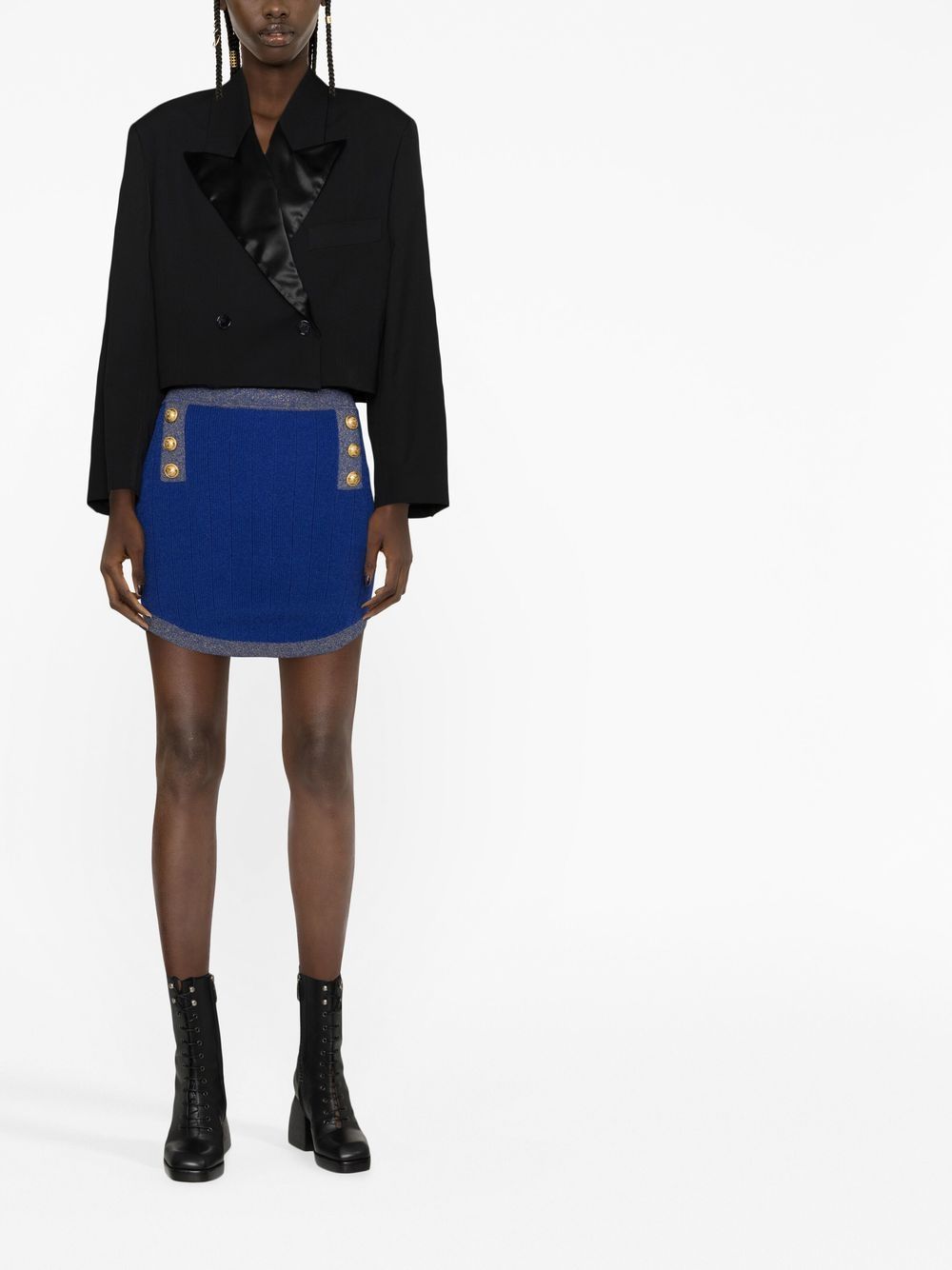Balmain Blue Skirts for Women | High-Quality Designer Skirts | Perfect for Office, Party & Evening Wear