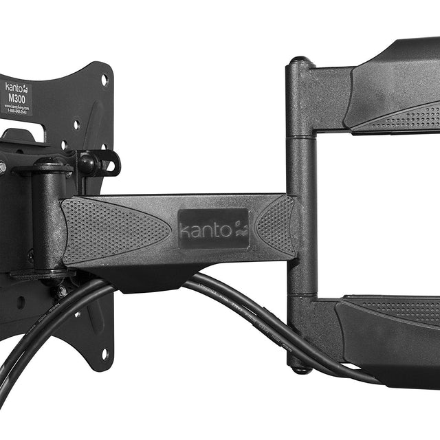 Kanto M300 Full Motion TV Wall Mount for 26-55 Inch Flat Screen TVs - Adjustable Articulating Arm for Living Room, Bedroom & Office Setup