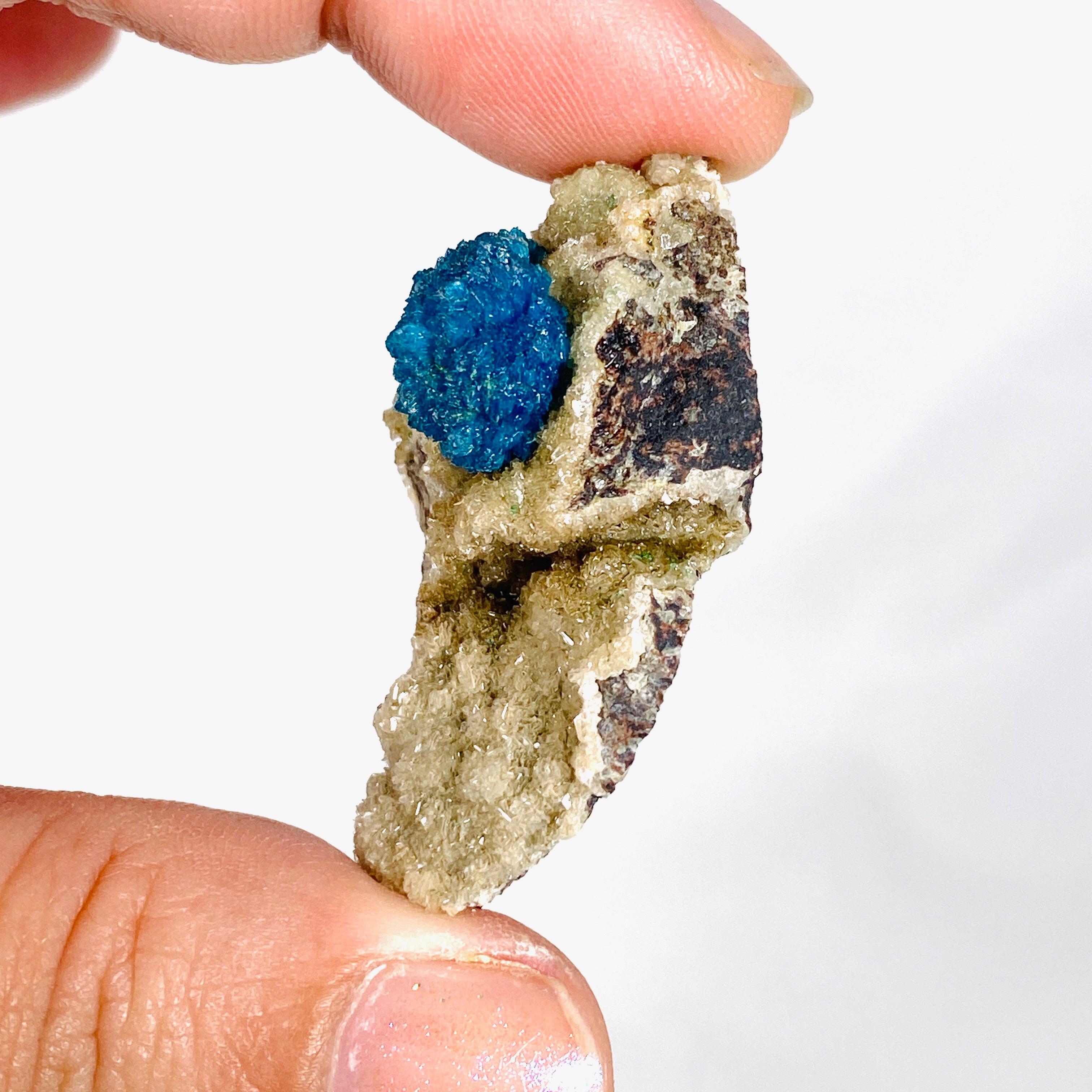 Natural Cavansite Crystal Specimen CAV 23 - Rare Blue Mineral Collection for Home Decor, Meditation & Healing Crystals