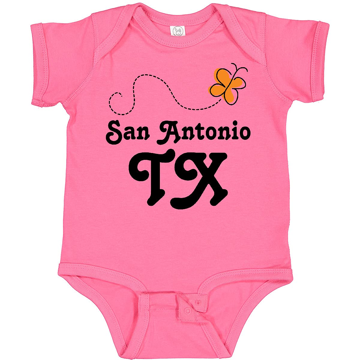 Inktastic San Antonio Texas Butterfly Baby Bodysuit - Soft Cotton Infant Onesie for Boys & Girls - Perfect for Family Outings, Photo Shoots & Everyday Wear
