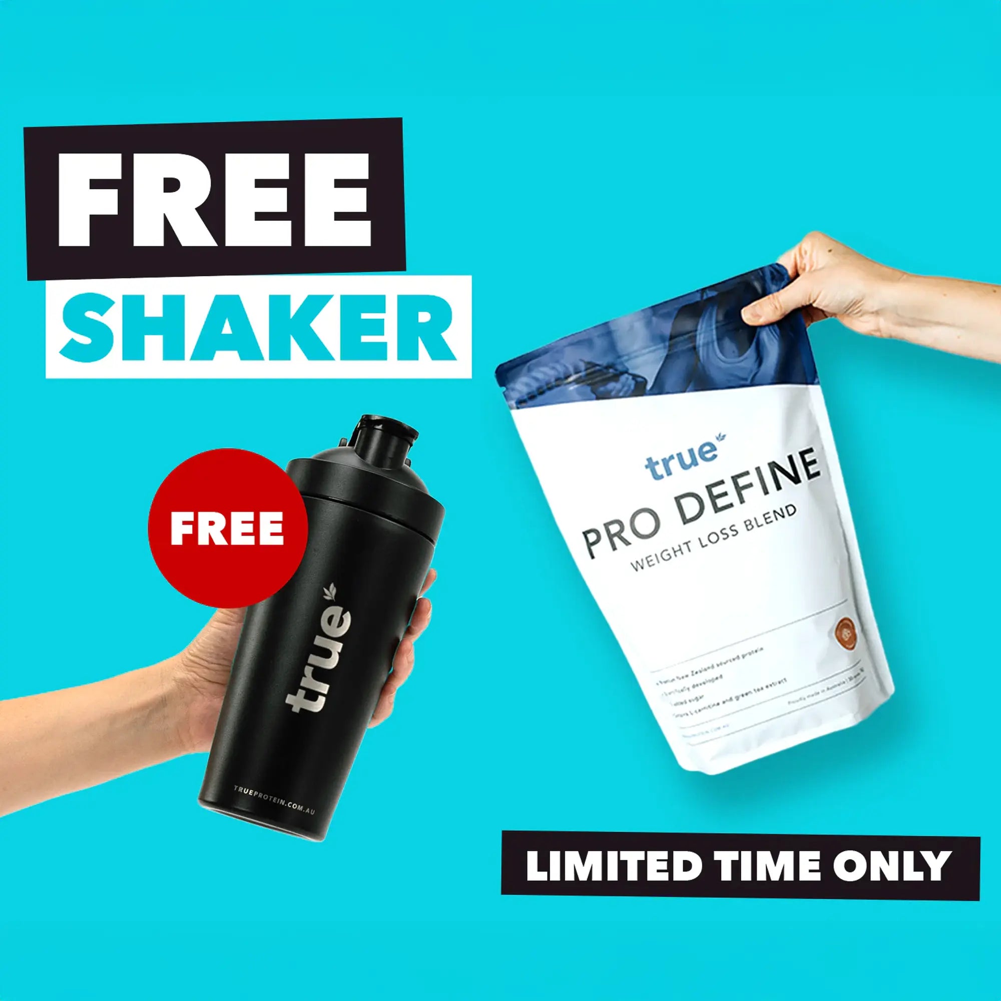 Premium Pro Define Stainless Steel Protein Shaker Bottle - Ideal for Gym, Workouts & Post-Exercise Recovery