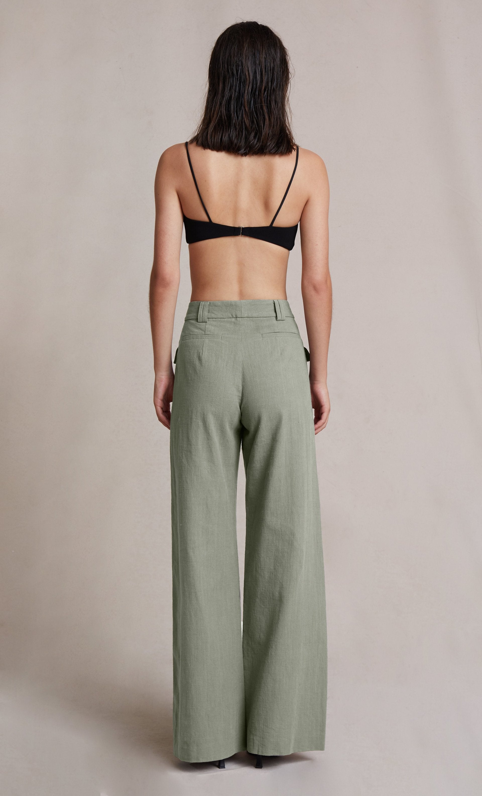 Anya Women's Light Khaki Pants - Comfortable Casual Trousers for Work, Travel & Everyday Wear