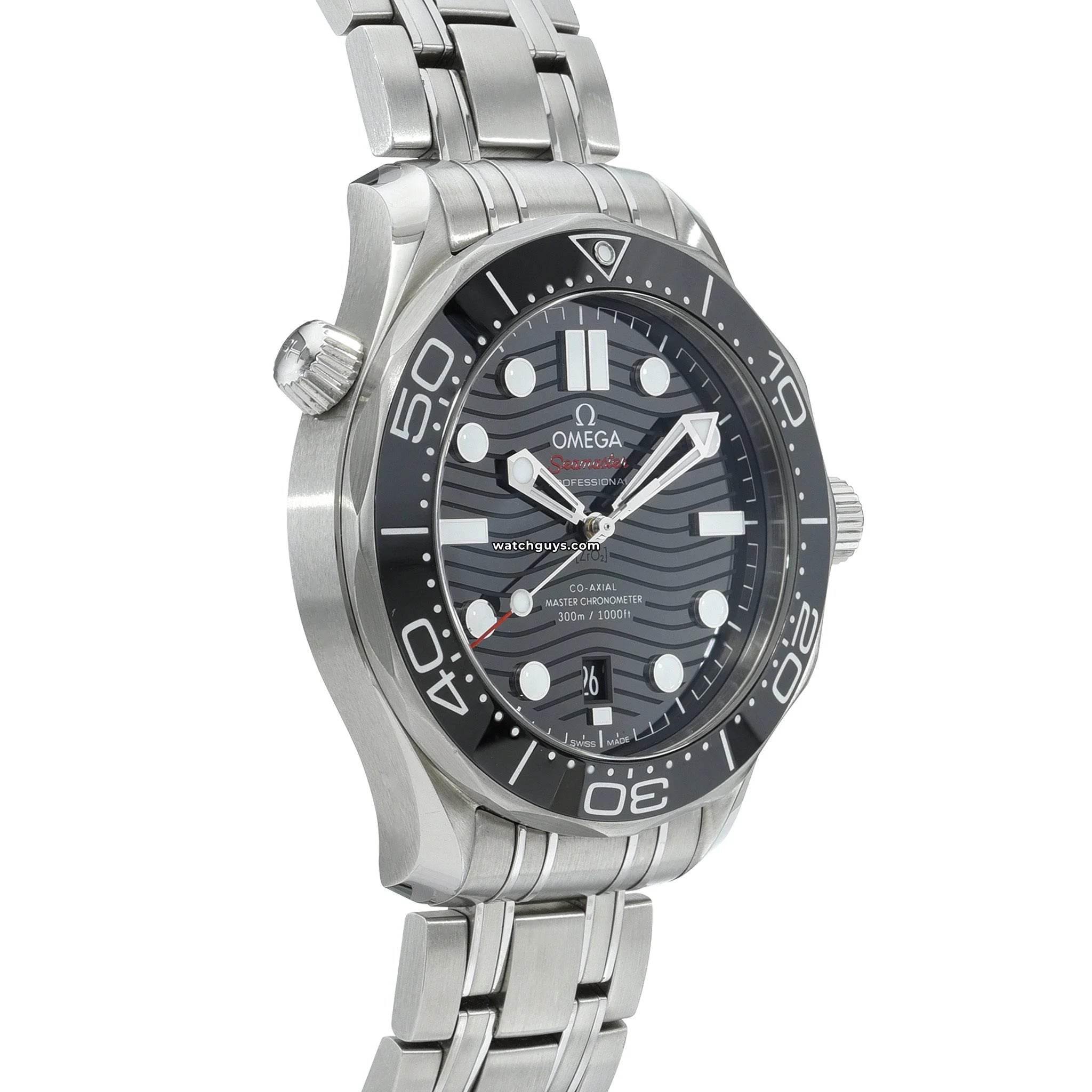 Omega Seamaster Diver 210.30.42.20.01.001 Men's Luxury Automatic Watch - 300m Water Resistant, Ceramic Bezel, Stainless Steel - Perfect for Diving, Business & Formal Occasions