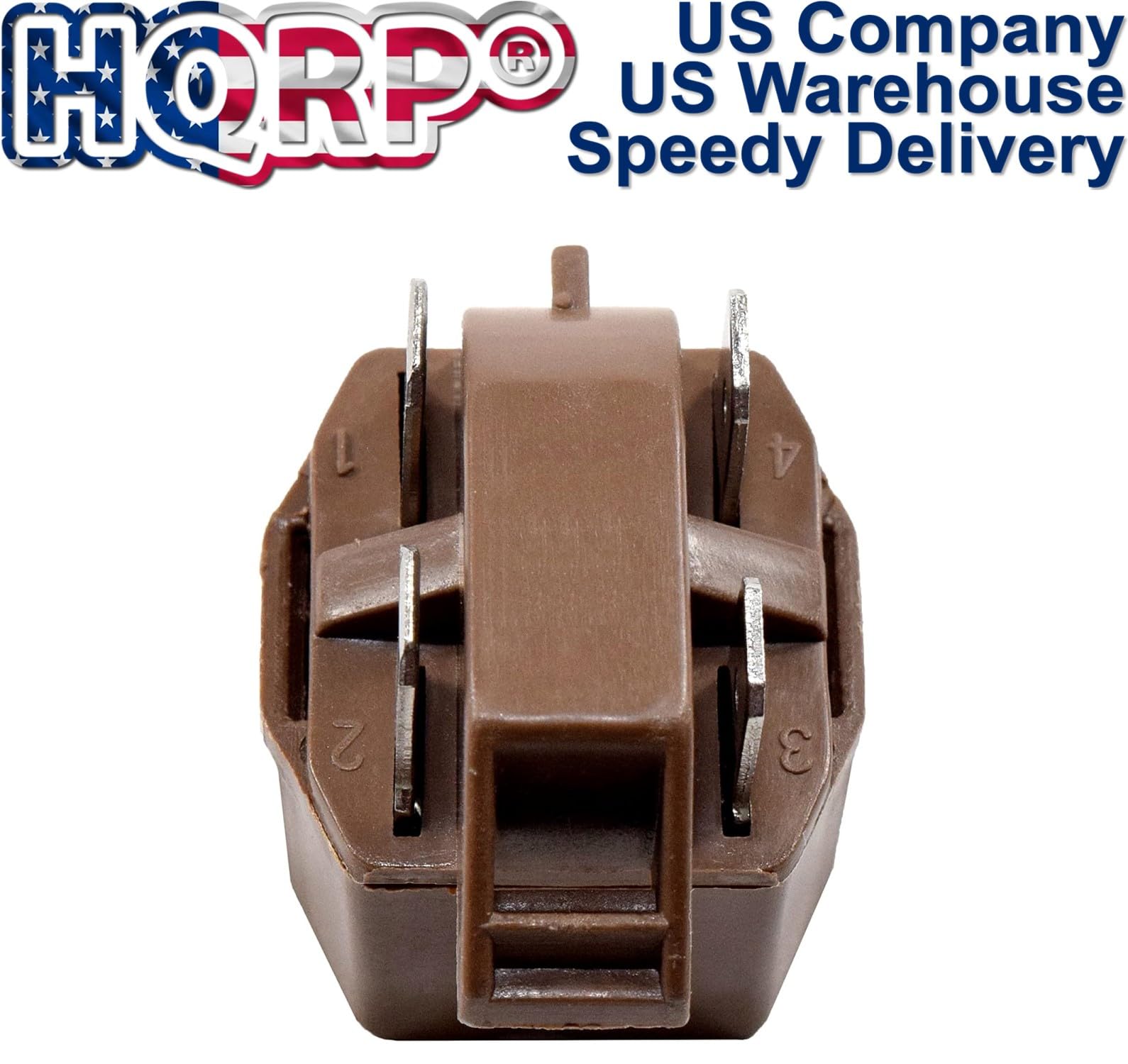HQRP PTC Start Relay Replacement for Roper Refrigerators - Compatible with RS20CKXAW00, RS22AMXVW00, RS25AGXNQ00, RT14DKXKZ00, RT16DKXKQ03, RT18AKXKQ00, RT21AKXKQ01, RT21SKXLQ01, RT21SKXLQ02 - Perfect for Home Appliance Repair and Maintenance