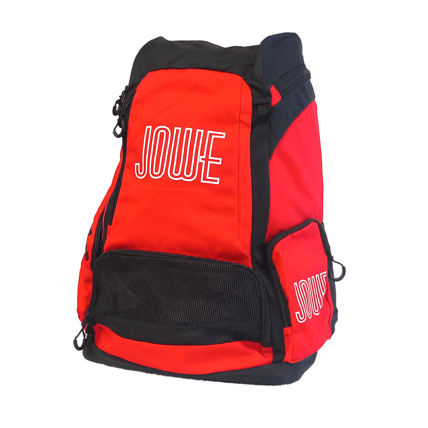 Jowe Elite Team 40L Waterproof Travel Backpack for Men & Women - Durable Red/Black Hiking Backpack for Outdoor Adventures, Gym, Work & School