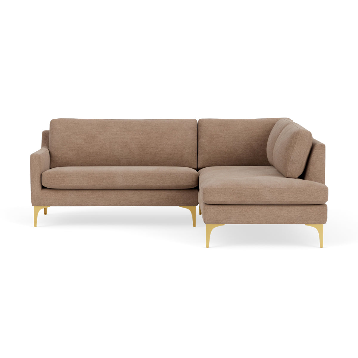 Astha Fabric Right Corner Sofa - Modern L-Shaped Sectional Couch for Living Room, Home Theater & Small Spaces | Comfortable & Stylish Lounge Furniture