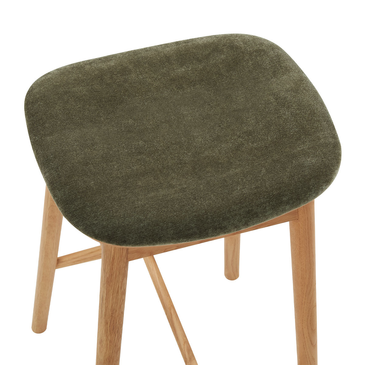 Lando Fabric Backless Bar Stool - Modern Kitchen Island & Counter Height Stool for Dining & Home Decor - Perfect for Small Spaces, Breakfast Nooks & Bars