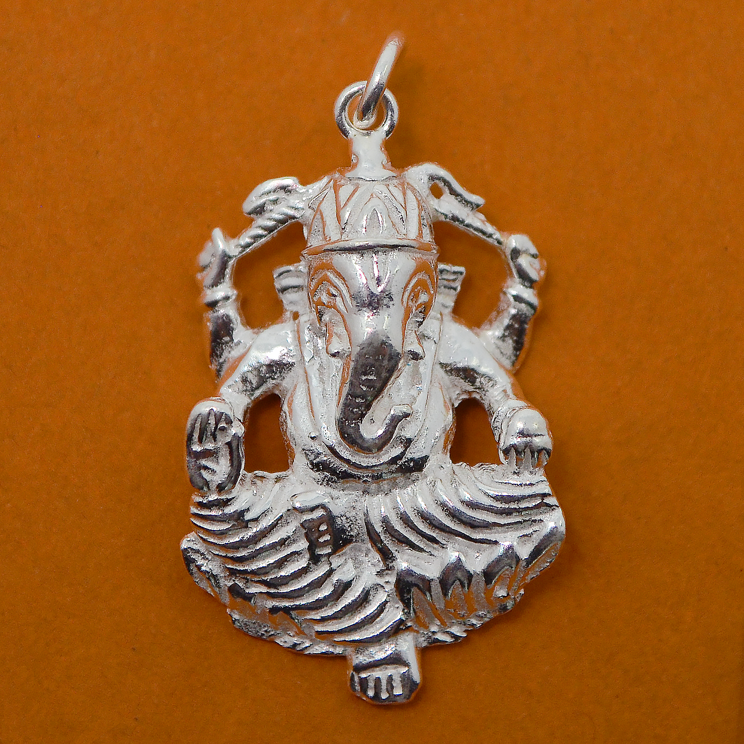 925 Sterling Silver Ganesha Pendant Necklace - Hindu God Elephant Pendant Jewelry for Women & Men - Spiritual Gift for Meditation, Yoga & Blessings