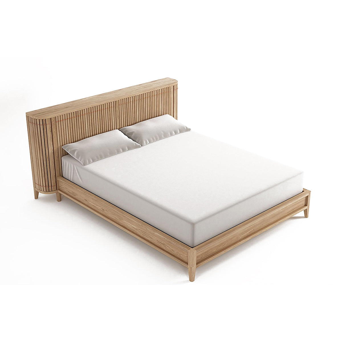 Karpenter Copper Bed Frame - Heavy Duty Metal Platform Bed with Wooden Slats - Perfect for Modern Bedrooms & Guest Rooms