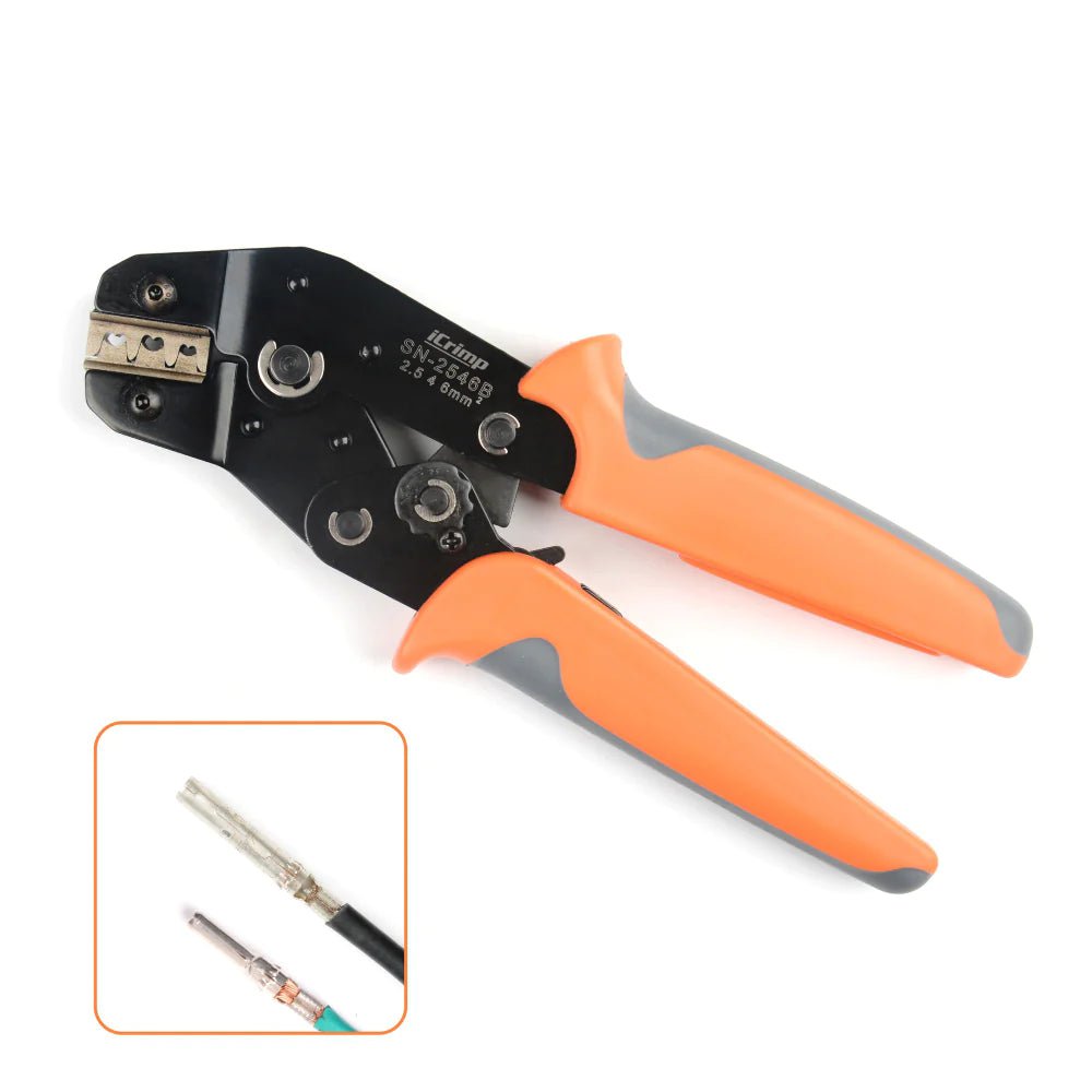 SN 2546B Solar PV Connector Crimping Tool for AWG14-10 (2.5/4/6mm²) Wires - Professional Solar Panel Cable Crimper for MC4 Connectors - Ideal for Solar System Installation & Maintenance