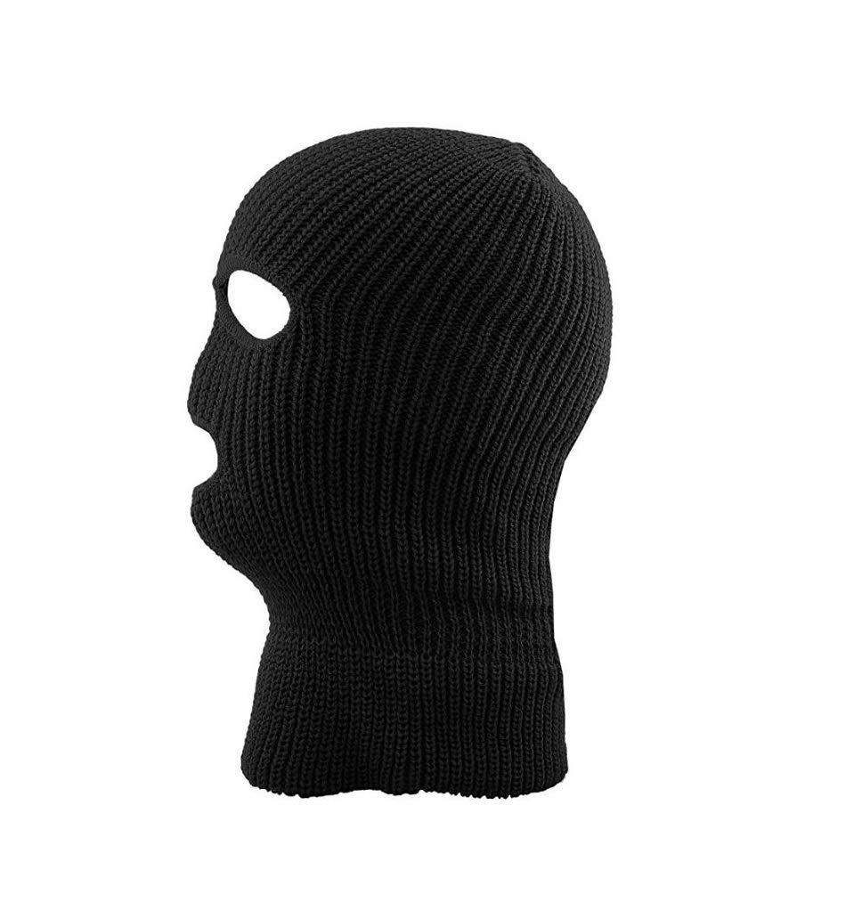 ALLNTRENDS USA Flag Embroidered 3-Hole Face Mask - Warm Winter Ski Beanie for Adults - Perfect for Skiing, Snowboarding & Outdoor Winter Activities