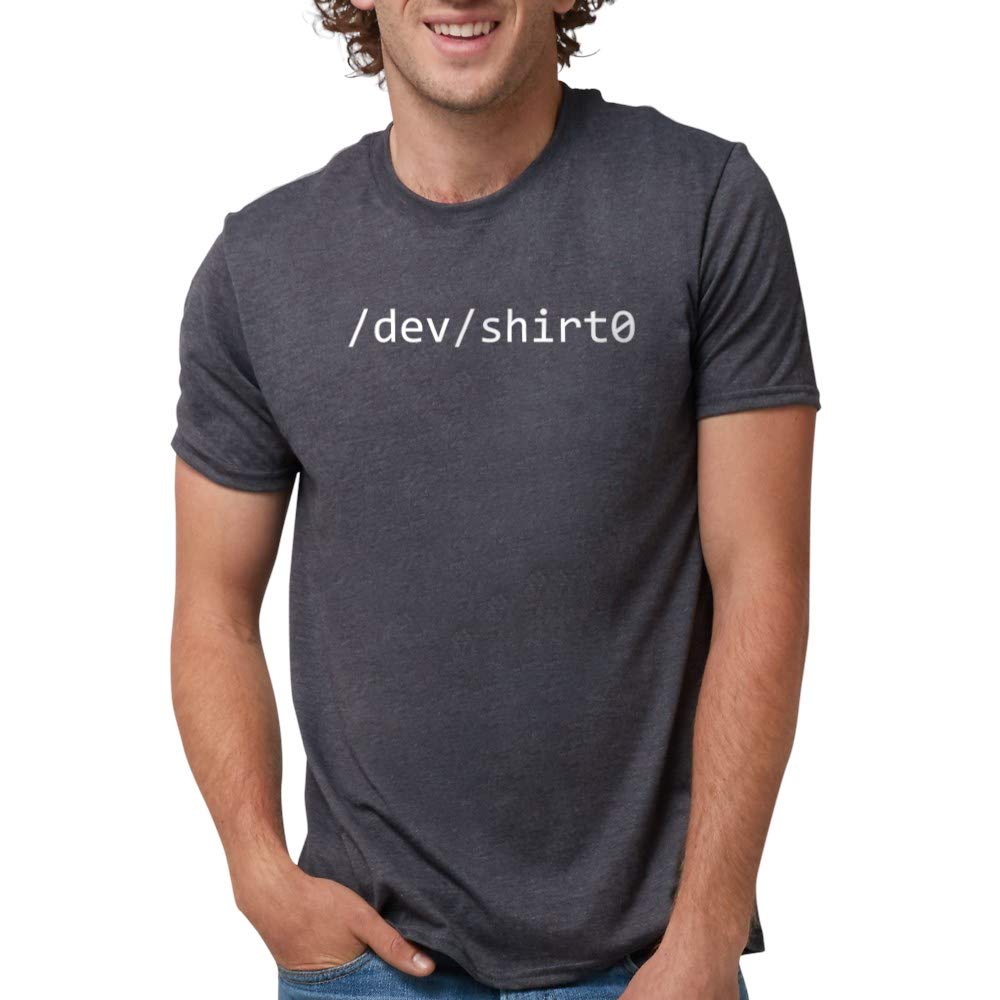 Dev/Shirt0 Men's Premium Tri-Blend T-Shirt - Soft Cotton Blend Tee for Casual Wear, Gaming & Tech Enthusiasts