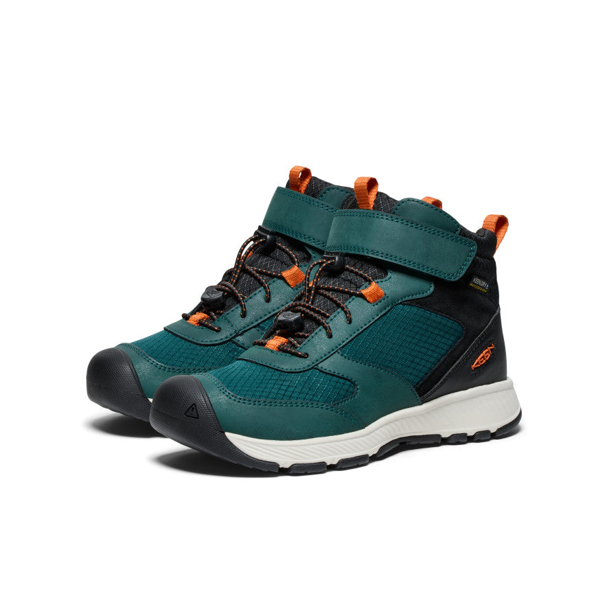 Big Kids' Skua Waterproof Winter Boots - Ponderosa Pine/Gold Flame - Warm Snow Boots for Boys & Girls - Perfect for Snow Play, Hiking & Outdoor Adventures
