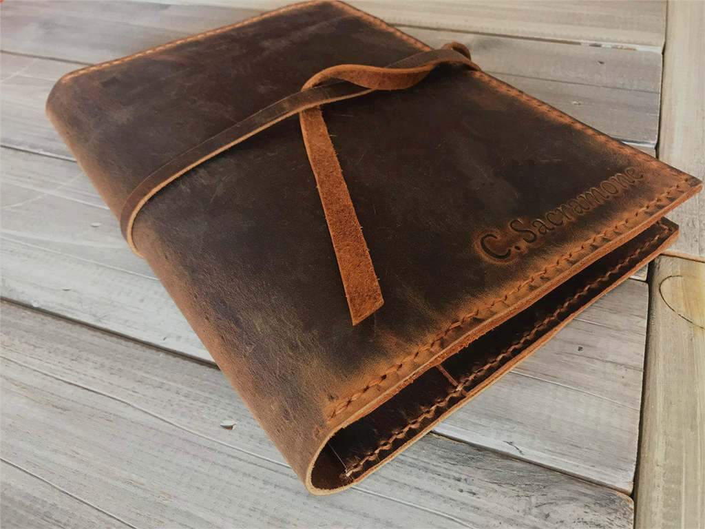 Personalized Leather Travel Refillable Journal Cover Holder - Custom Notebook Organizer for Writing, Sketching & Daily Planning - Perfect Gift for Writers, Students & Professionals