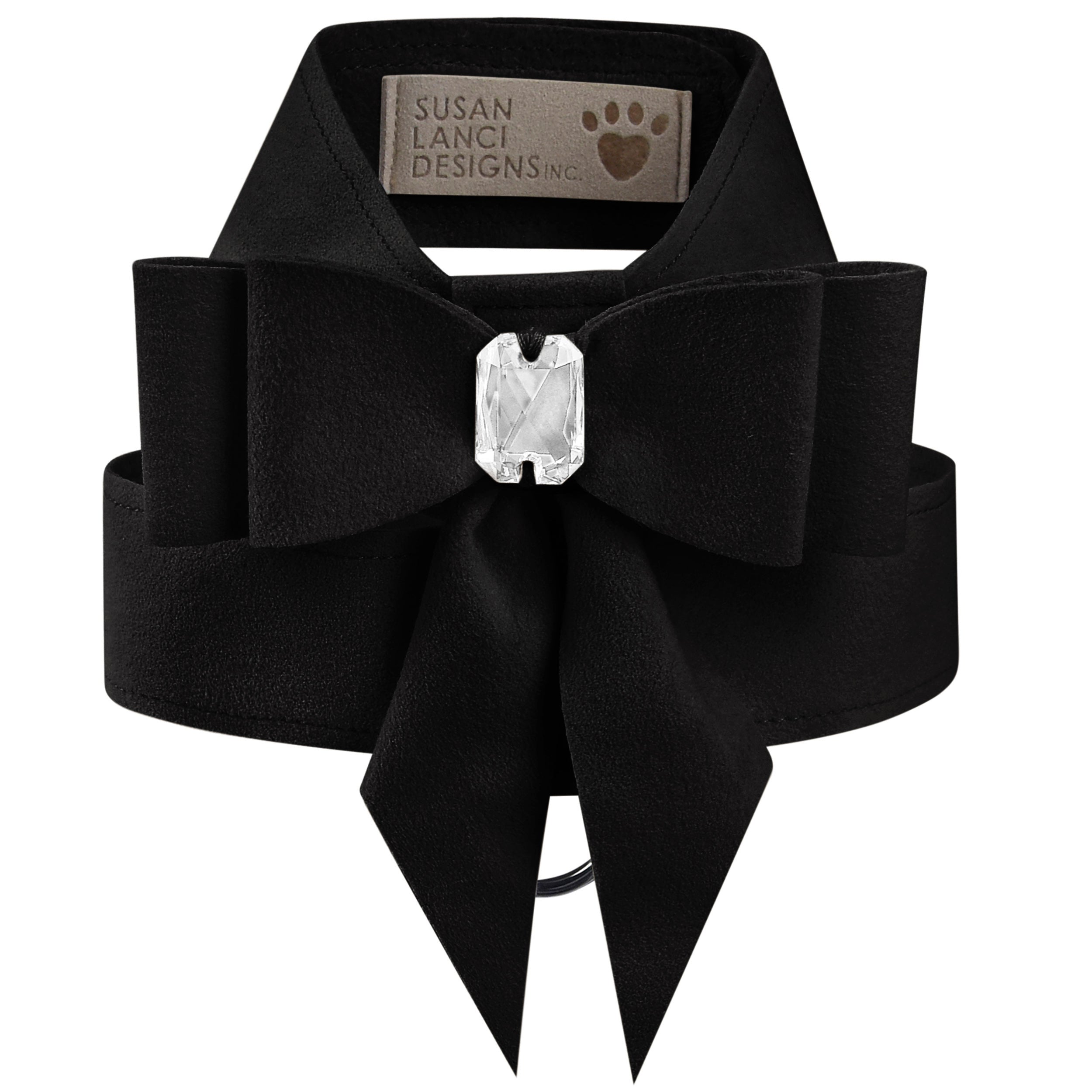 Double Tail Bow Tinkie Harness for Small Dogs - Adjustable Pet Leash with Rhinestone Decor - Perfect for Daily Walks, Training & Fashion Outfits