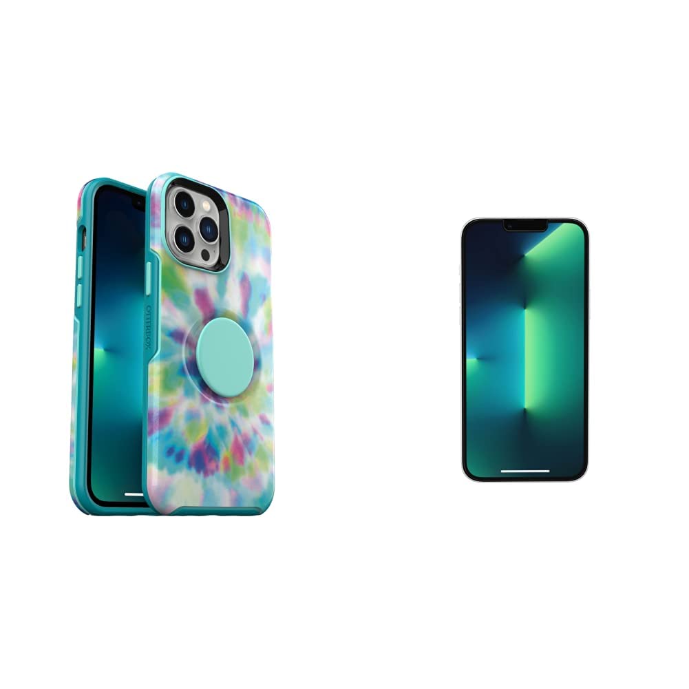 OtterBox Otter + POP Symmetry Series Protective Case with Graphic Design & Performance Flex Glass Screen Protector for iPhone 13 Pro Max - Day Trip Style | Durable Phone Cover for Daily Use, Travel & Outdoor Activities